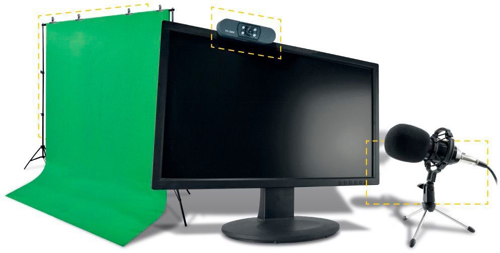 Steelplay Streaming-Mikrofon Pro HD Streamers 4 in 1 Pack (Set)