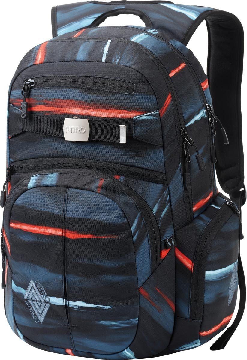 NITRO Schulrucksack Hero, Alltagsrucksack, Großer Freizeitrucksack, Schule, Arbeit und Reise