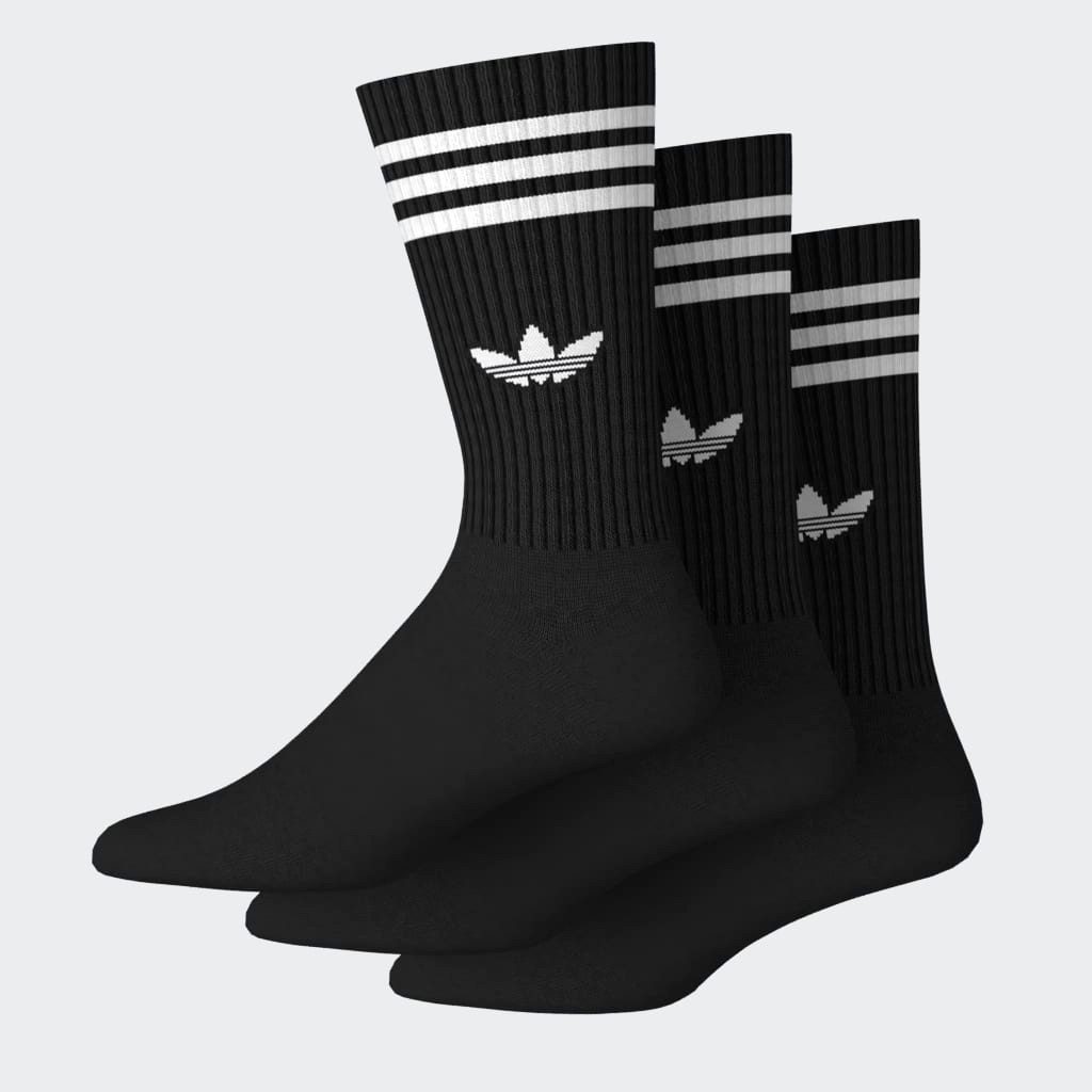 adidas Originals Sportsocken 3-STREIFEN HIGH CREW, 3 PAAR (3-Paar) für verschiedene Aktivitäten, wadenlange Passform