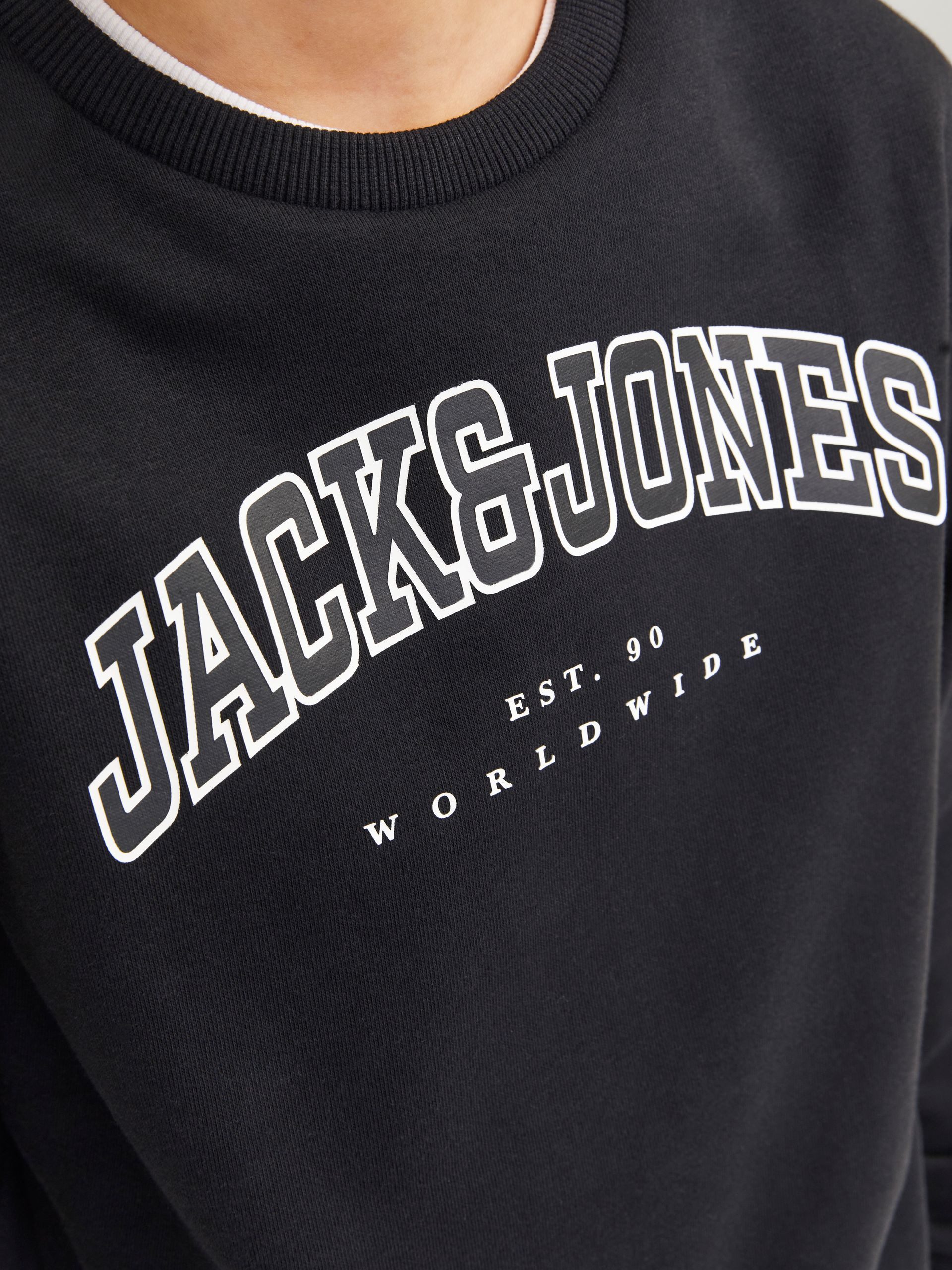 Jack & Jones Junior Sweatshirt JJECALEB VARSITY SWEAT CREW MNI – Bild 3 von 5