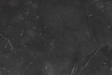 ACTONA GROUP Couchtisch Strington Sofatisch, Kaffetisch, schwarzer Marmoroptik, gehärtetem Glas, Metalllamellen, Breite 120 cm