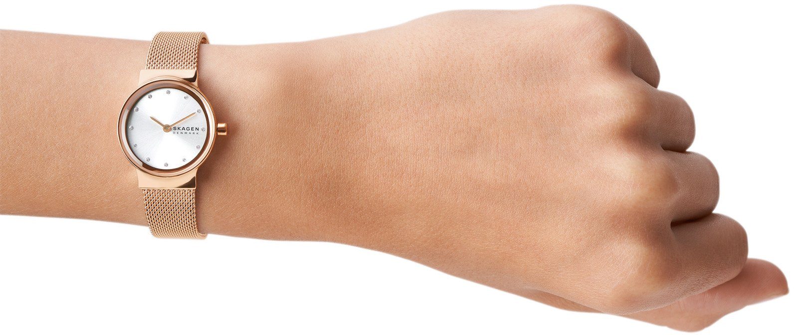 SKAGEN Quarzuhr FREJA LILLE SKW2665, Armbanduhr, Damenuhr, analog, Edelstahlarmband