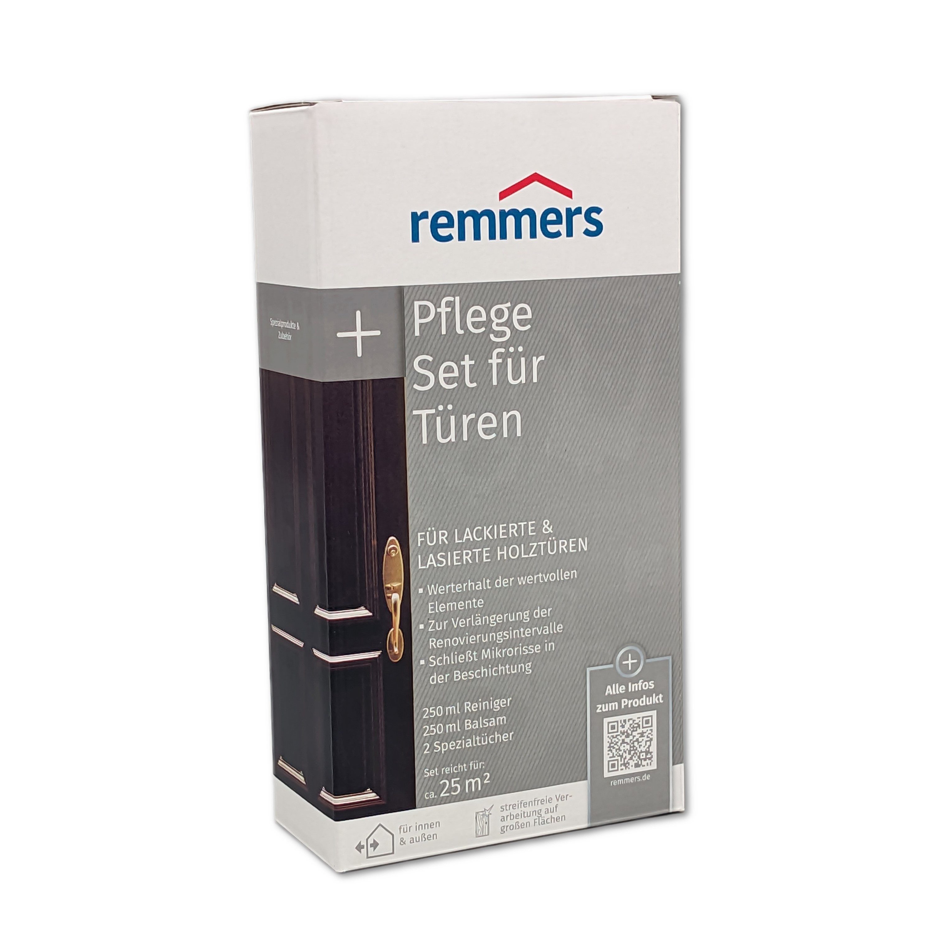 Remmers Remmers Pflege-Set für Holzfenster und Holztüren Holzpflegemilch, Inkl. 2 Spezialtüchern