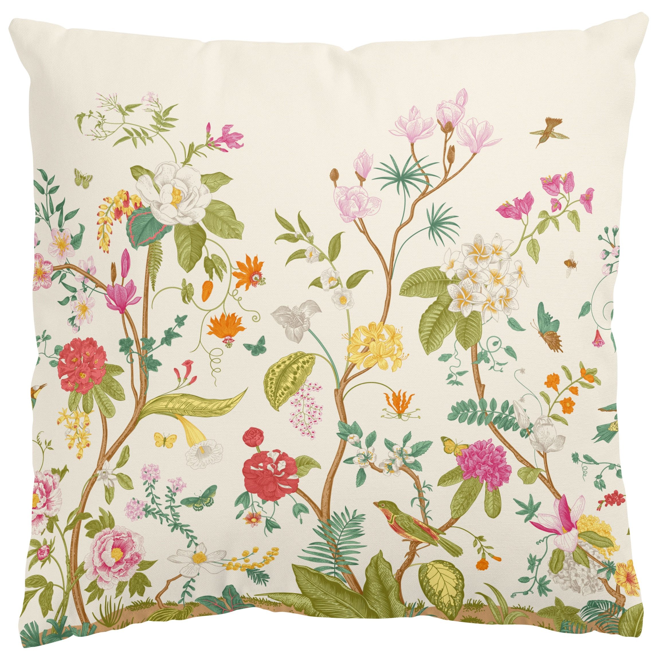 Bilderdepot24 Dekokissen drinnen Kissenhülle/ Sofakissen/ Zierkissen bunt Blumen Illustration, Bezug mit / ohne Füllung Zierkissen Outdoor Sofa Bett