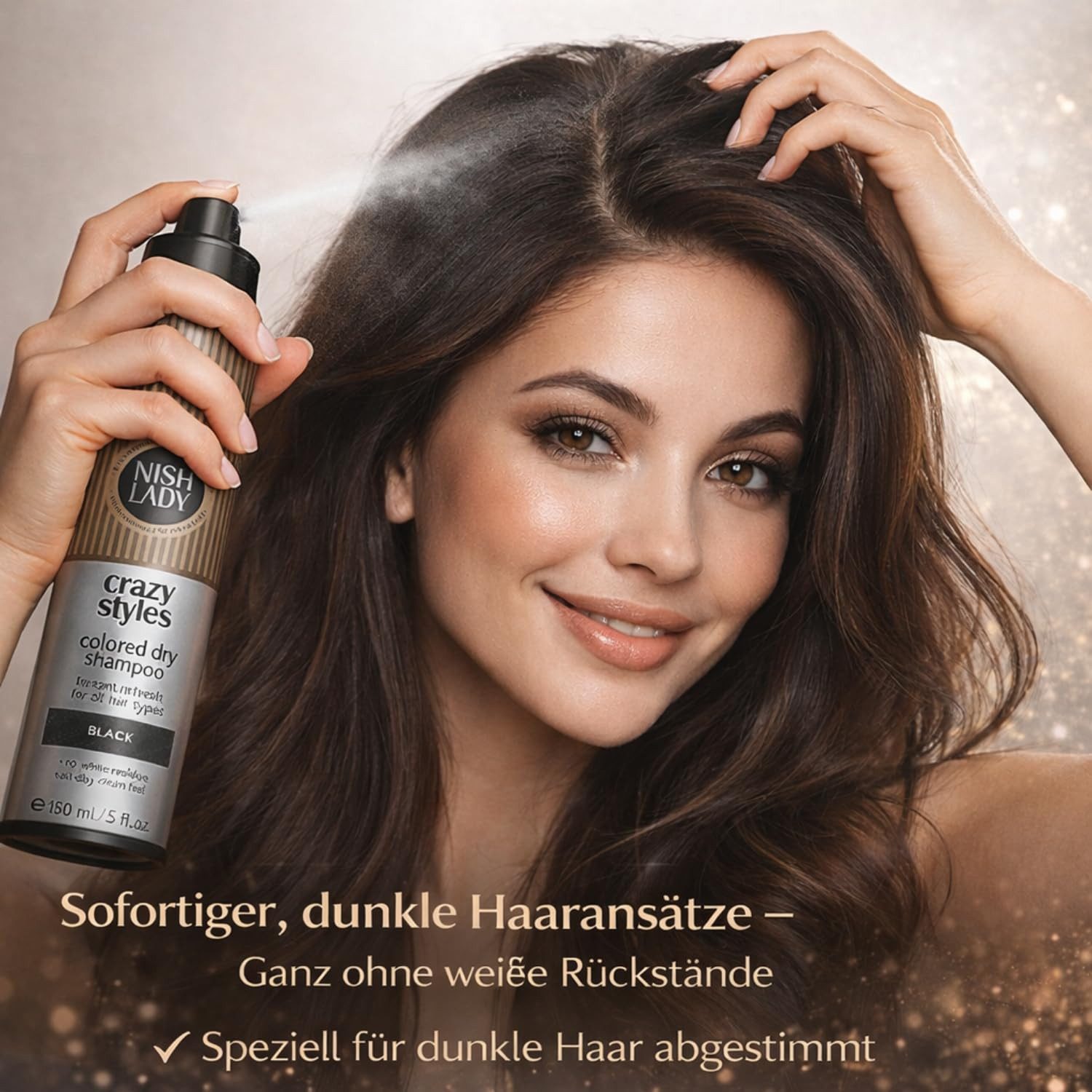 Nishlady Trockenshampoo Nishlady Farbiges Trockenshampoo 150 ml – 3 Haarfarben