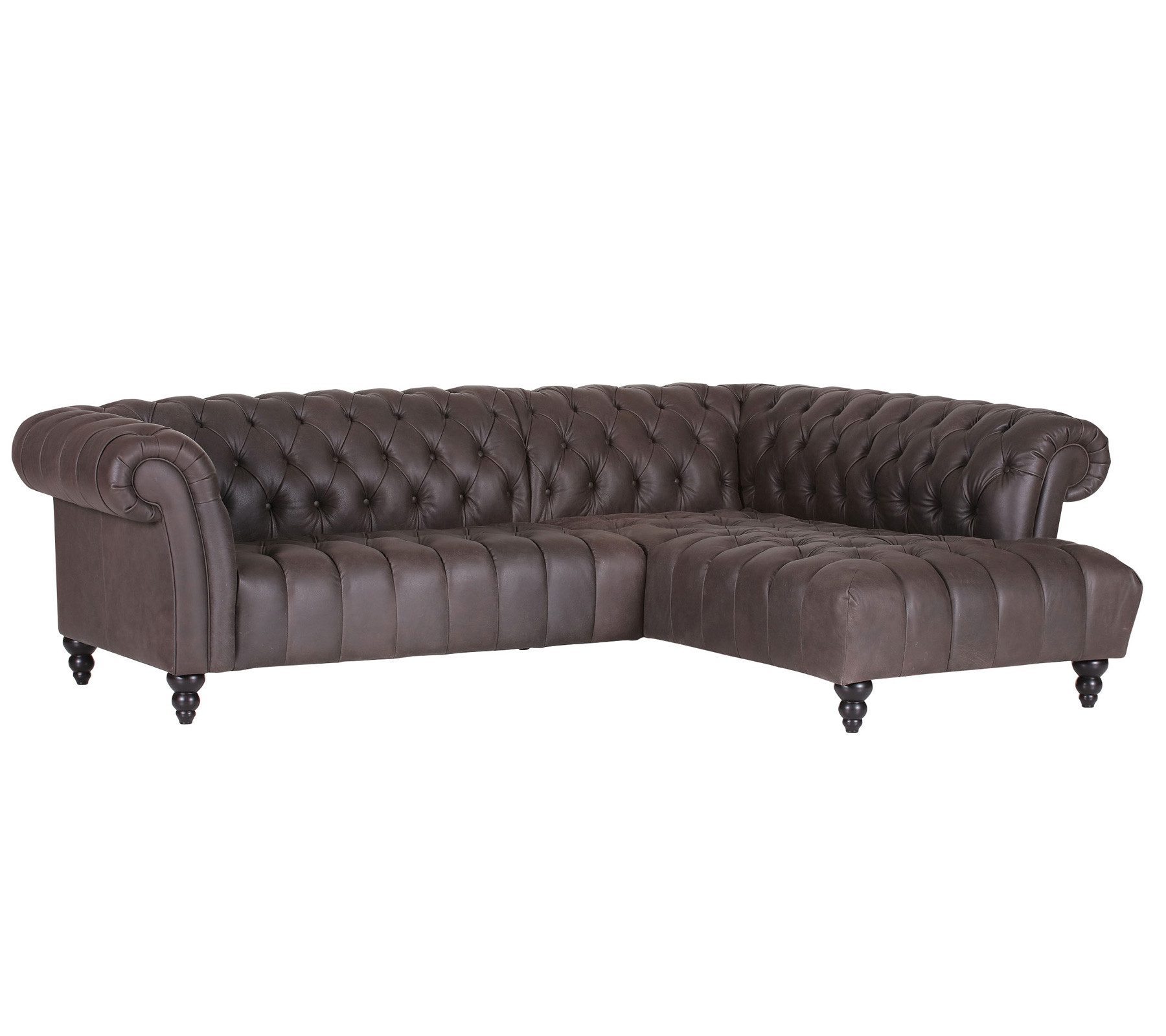 Gutmann Factory Ecksofa Ecksofa Chesterford Echt Leder braun 266x192 cm