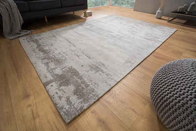 Teppich MODERN ART 240x160cm beige grau, riess-ambiente, rechteckig, Höhe: 10 mm, Used Look · Vintage Design · Wohnzimmer