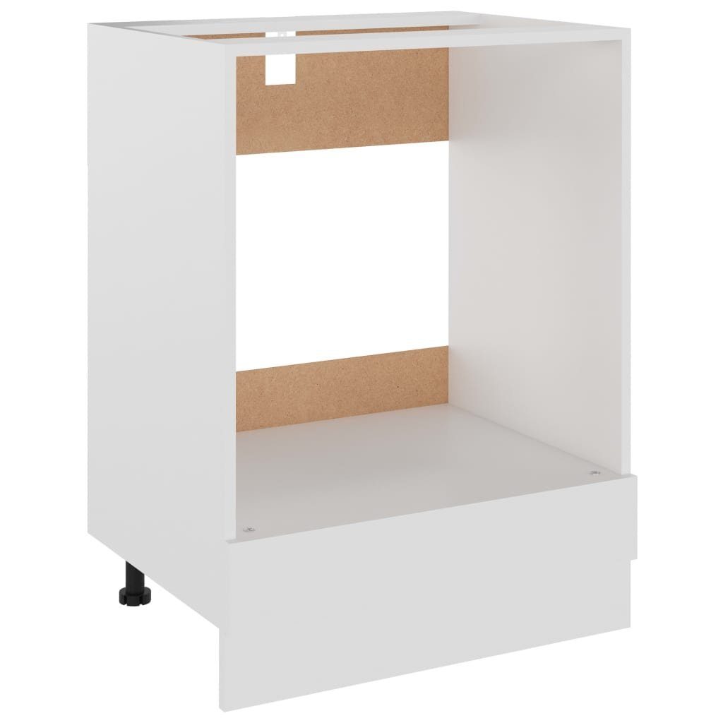 vidaXL Unterschrank Herdumbauschrank Weiß 60x46x81,5 cm Spanplatte
