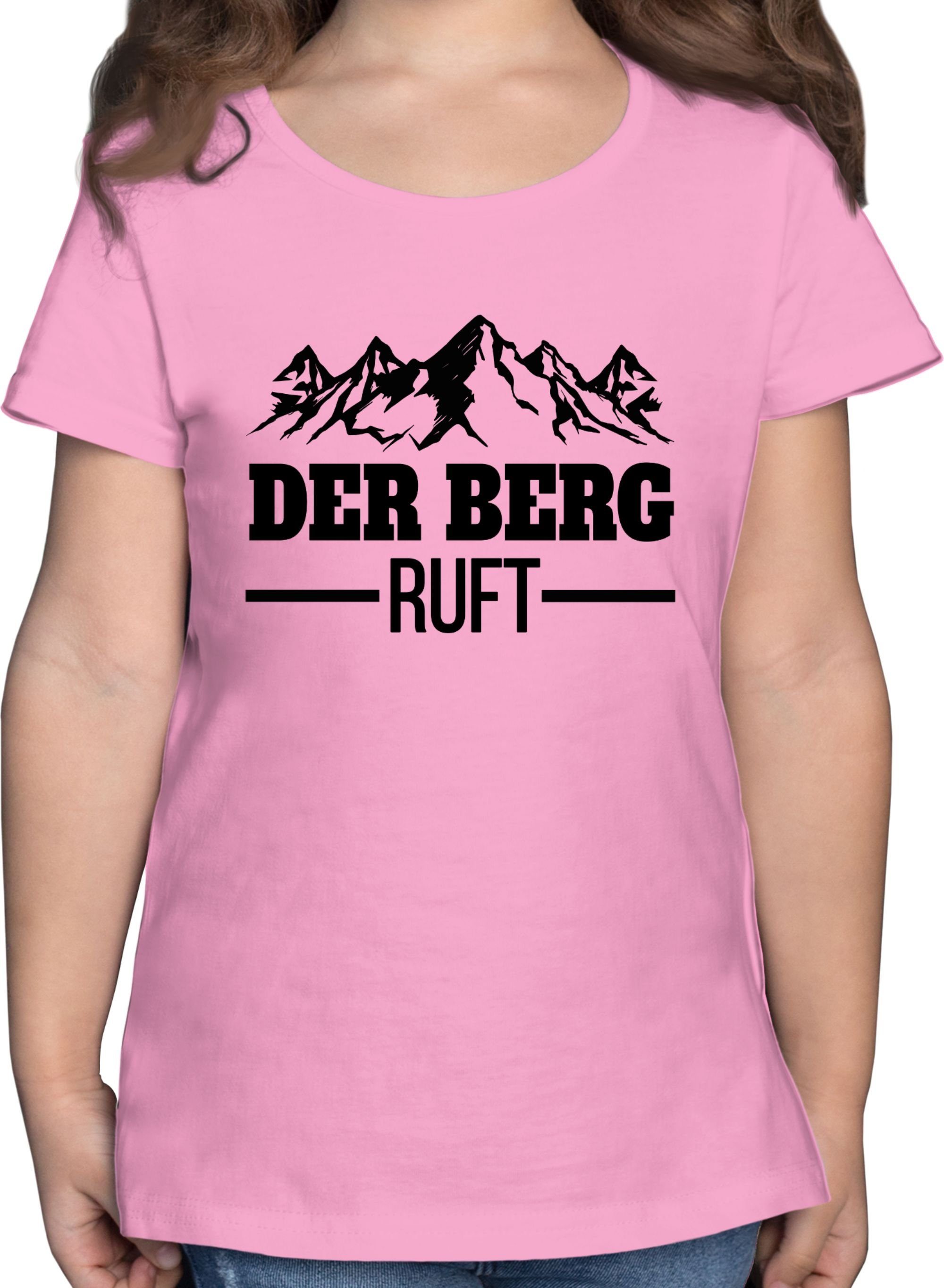 Shirtracer T-Shirt Der Berg ruft - schwarz Kinder Sport Kleidung
