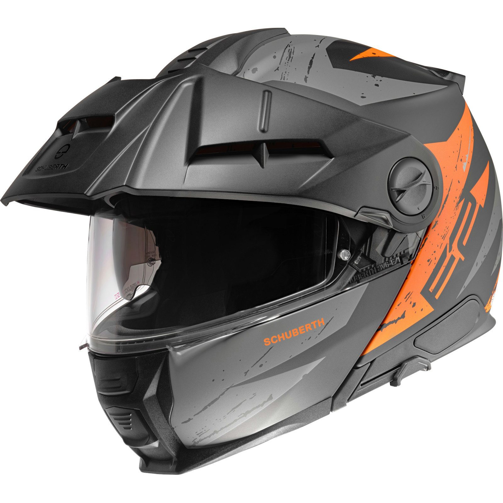 Schuberth Motorradhelm Schuberth E2 Adventure Helm Explorer Orange (1er Set)