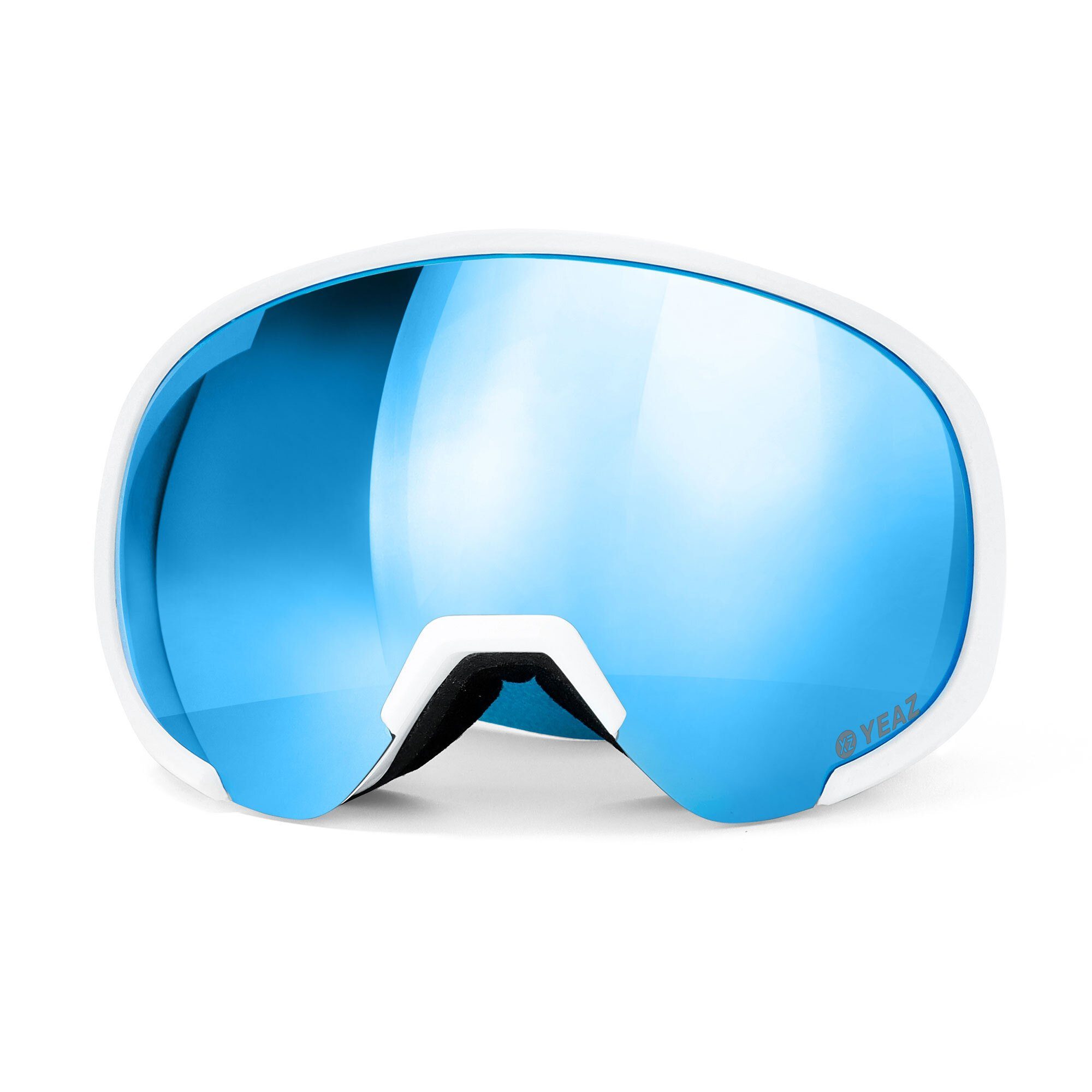YEAZ Skibrille BLACK RUN Ski- und Snowboard-Brille hellblau/matt, Premium-Ski- und Snowboardbrille für Erwachsene und Jugendliche