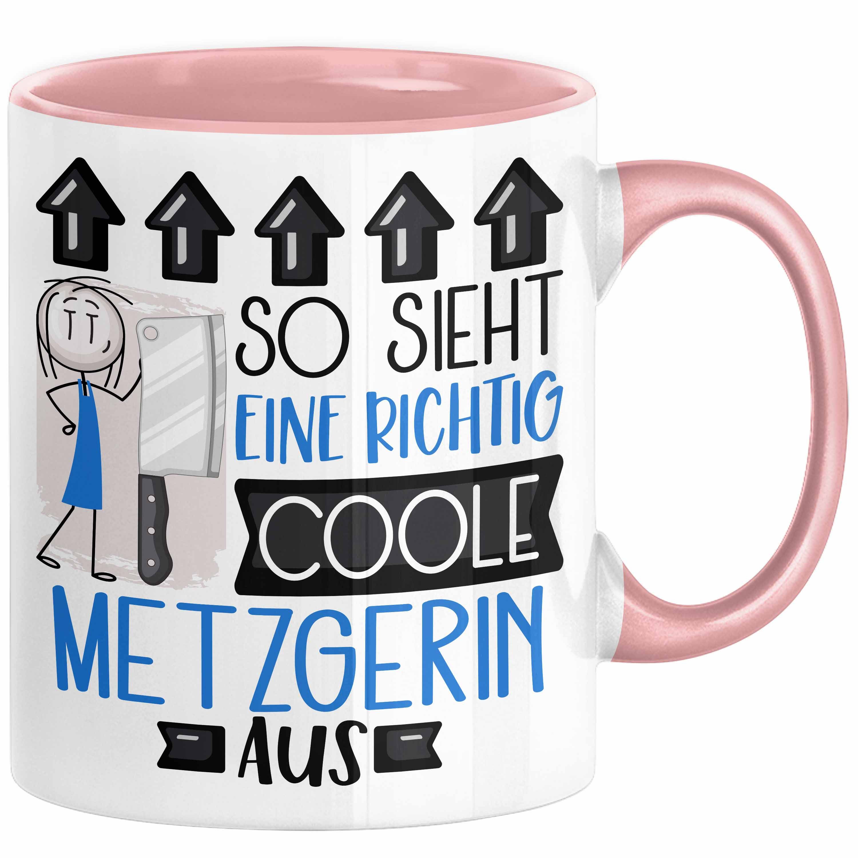 Trendation Tasse Metzgerin Geschenk Tasse Geschenkidee für Metzgerin