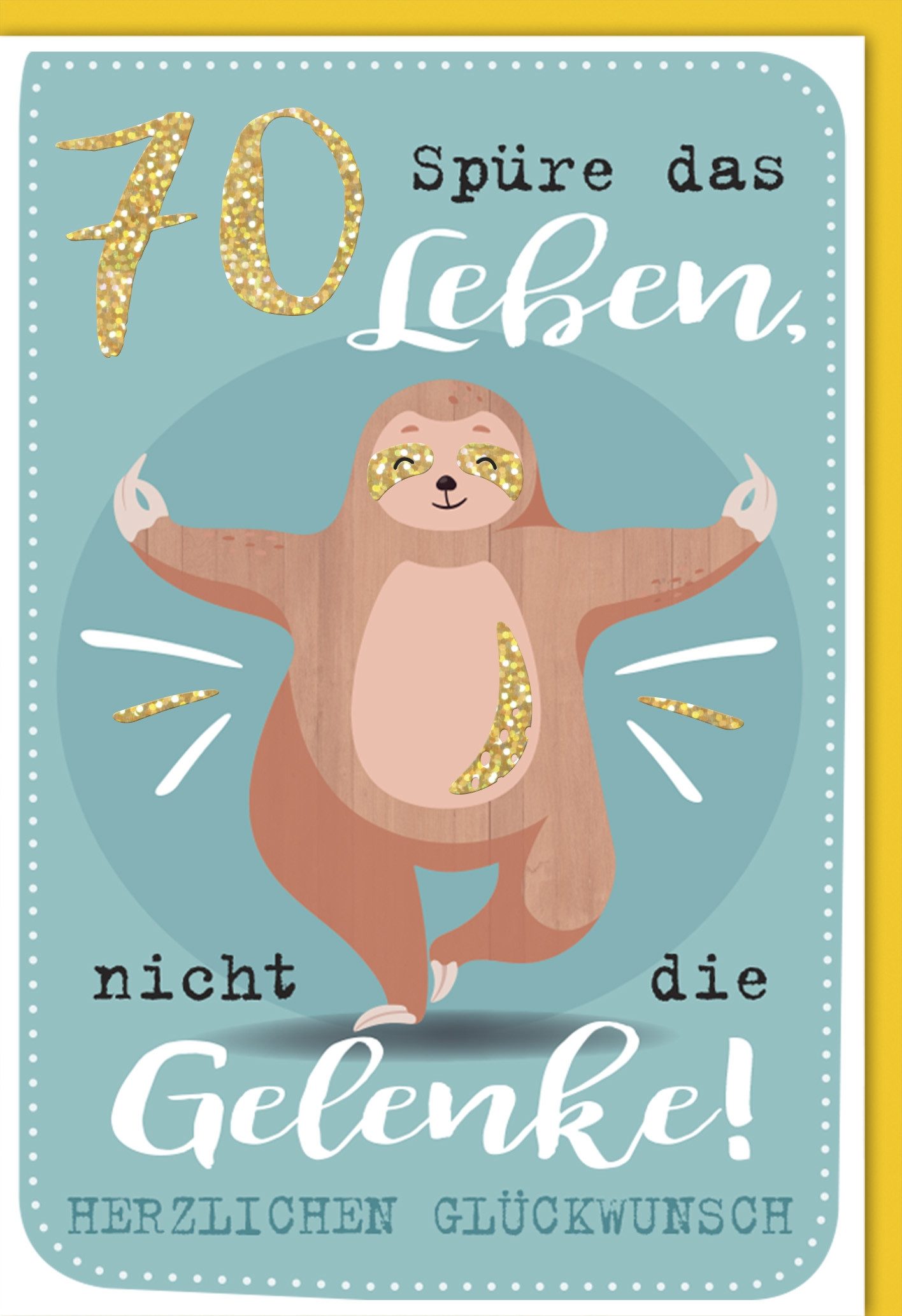 Grußkarten 70. Geburtstag - Karte mit Umschlag 2