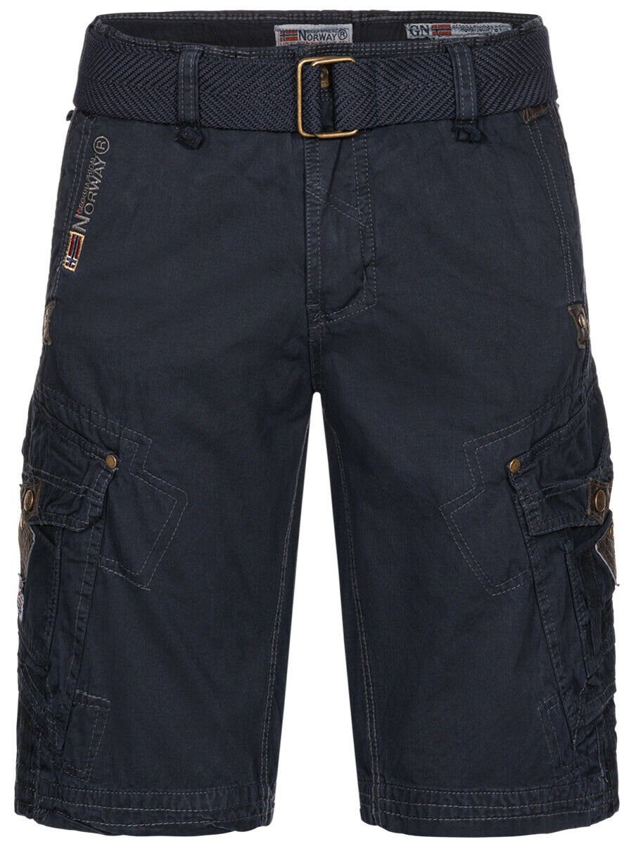 Geographical Norway Shorts Herren Cargo Shorts kurze Hose knielang Short Bermuda Sommer Freizeit