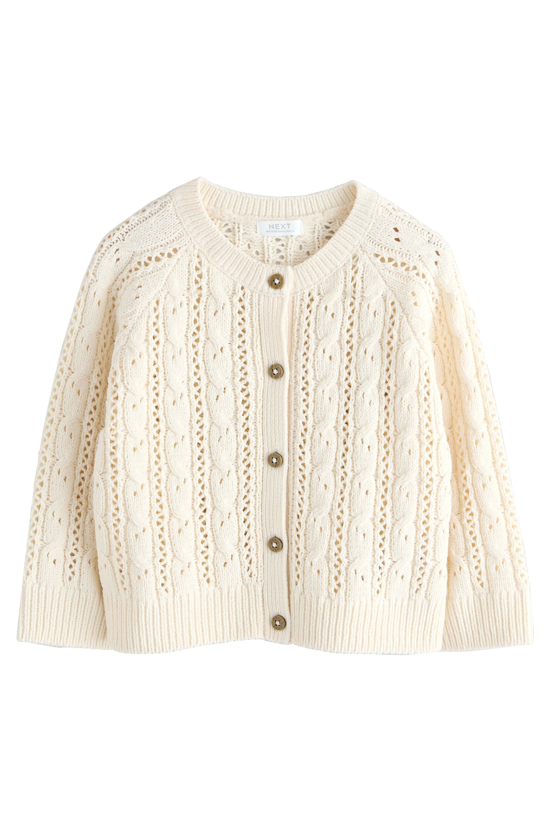 Next Strickjacke Strickjacke mit Zopfmuster (1-tlg)