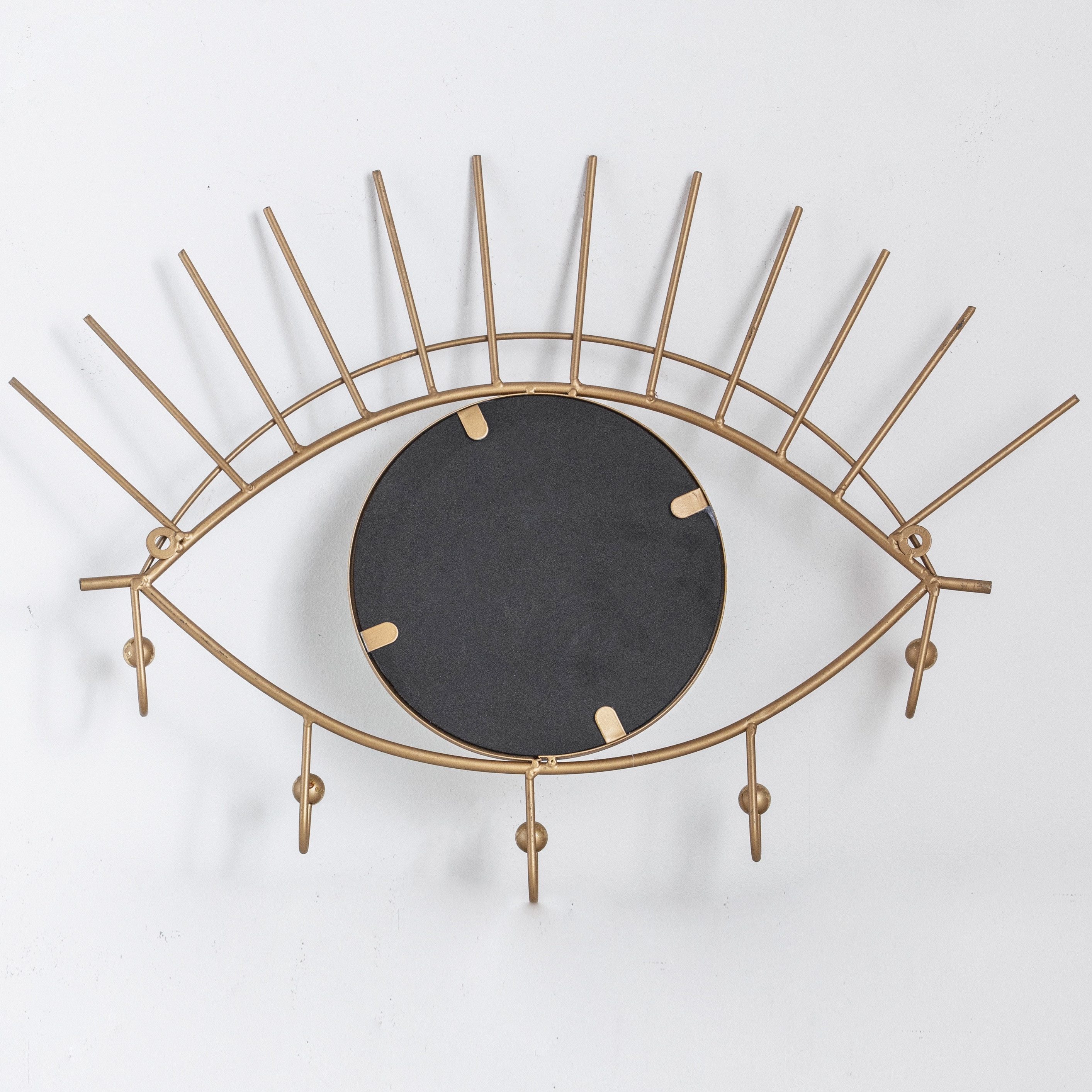 K&L Wall Art Wandspiegel Metall Wandhaken Metallspiegel Antik Goldoptik Garderobe Kleiderhaken, Schlüsselaufhänger, Schützendes Auge. Reduzierter Preis € 14,99. Unverbindliche Preisempfehlung € 34,99