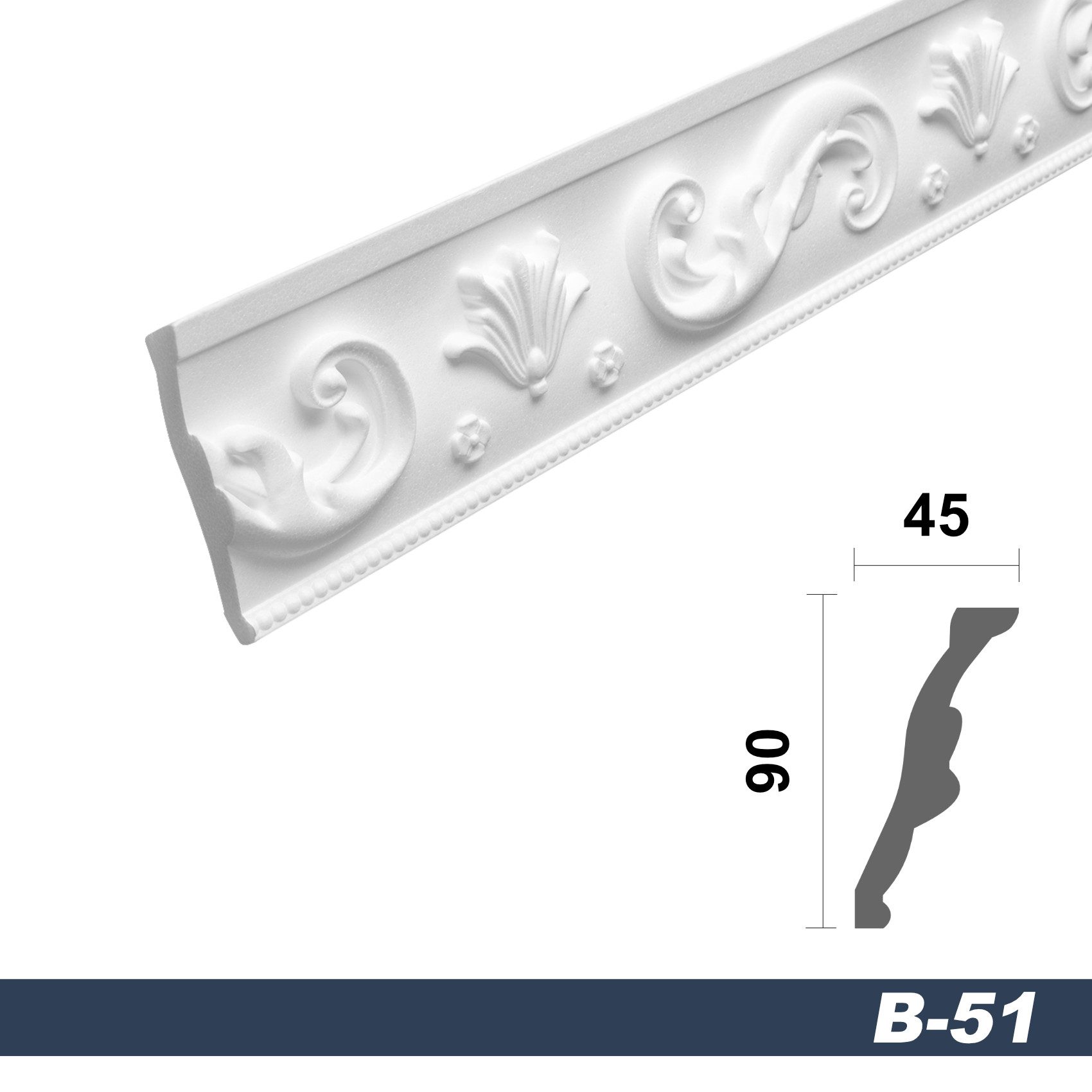 marbet design Stuckleiste B-51, 20 Meter, günstig online kaufen