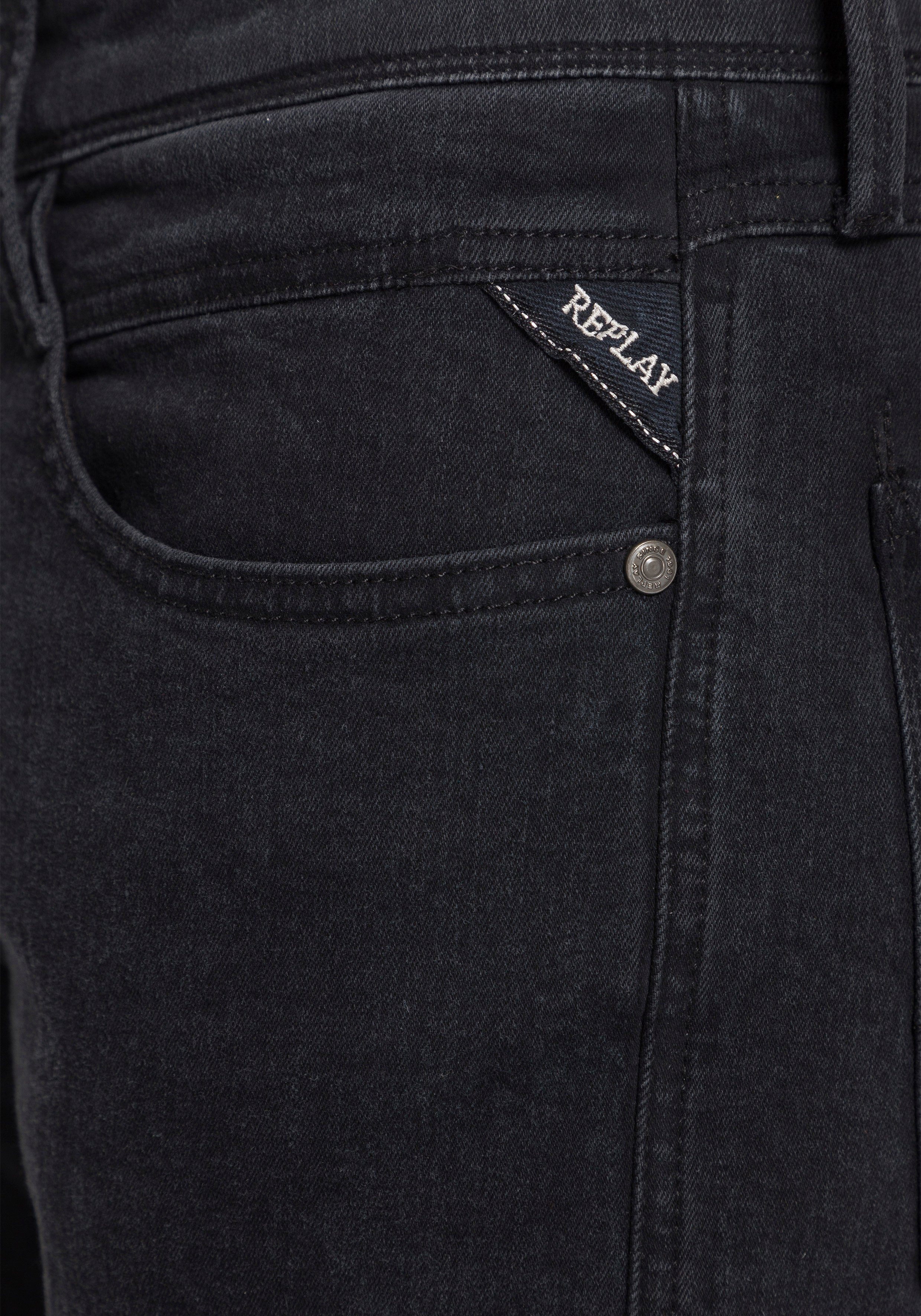 Replay ANBASS Slim-fit-Jeans black-wash