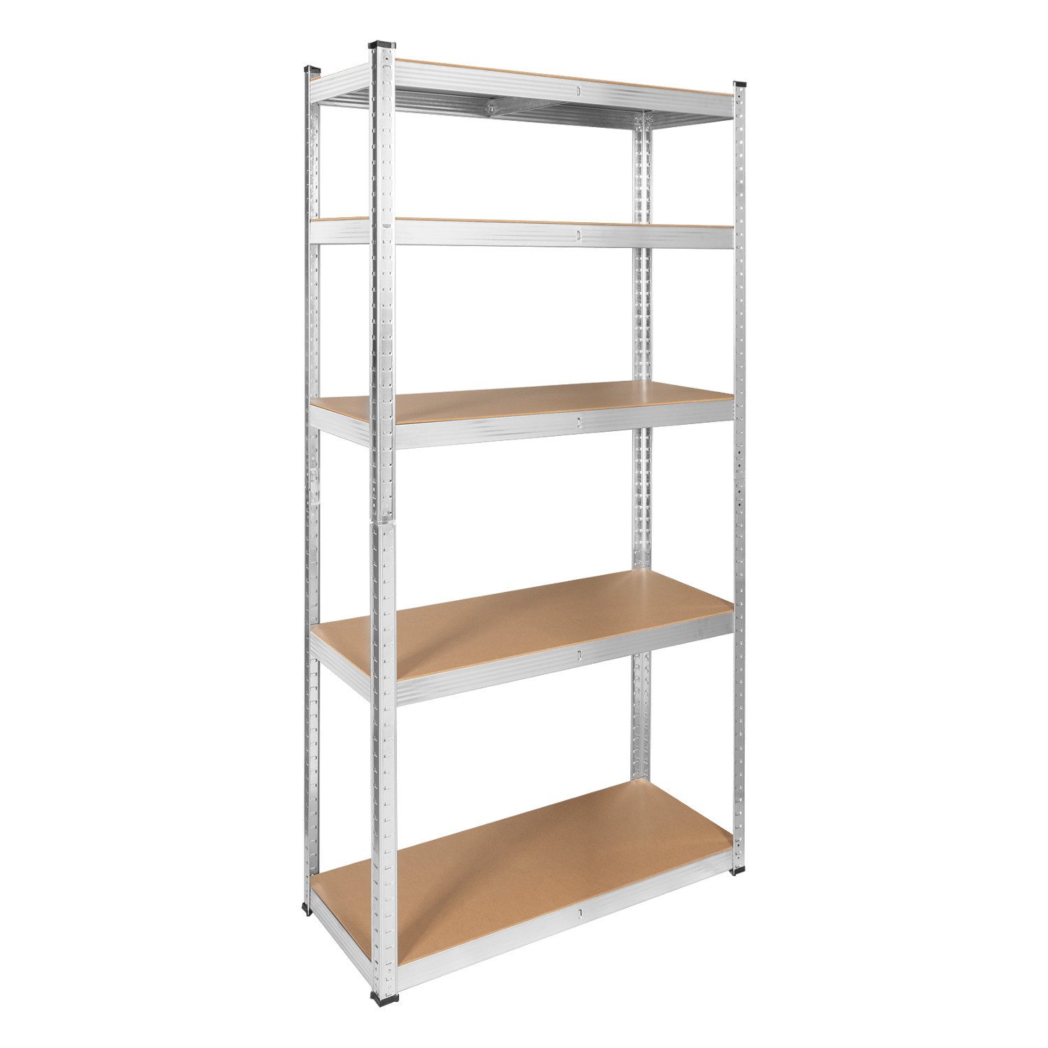 REBEL Regal Metall-Lagerregal 180 x 90 x 40 cm, 1-tlg., 5 Fachböden, maximale Tragkraft bis zu 750 kg