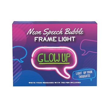Fizz creations Stehlampe Neon Speech Bubble Frame Light