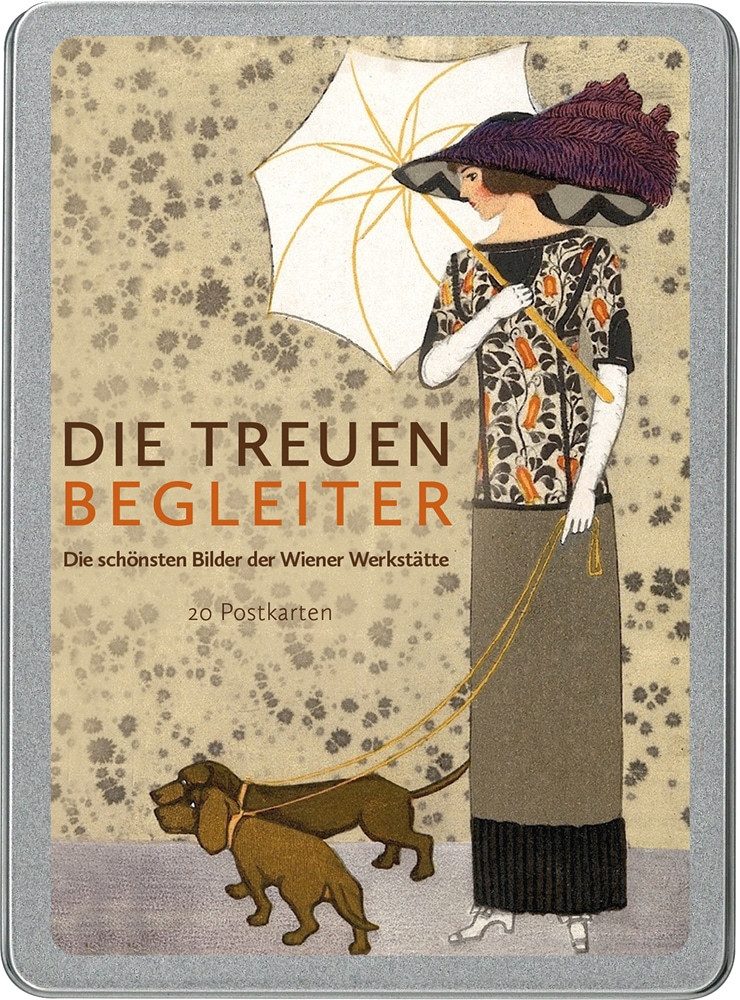 Papermoon Postkarte Die treuen Begleiter: Die schönsten Bilder der Wiener Werkstätte
