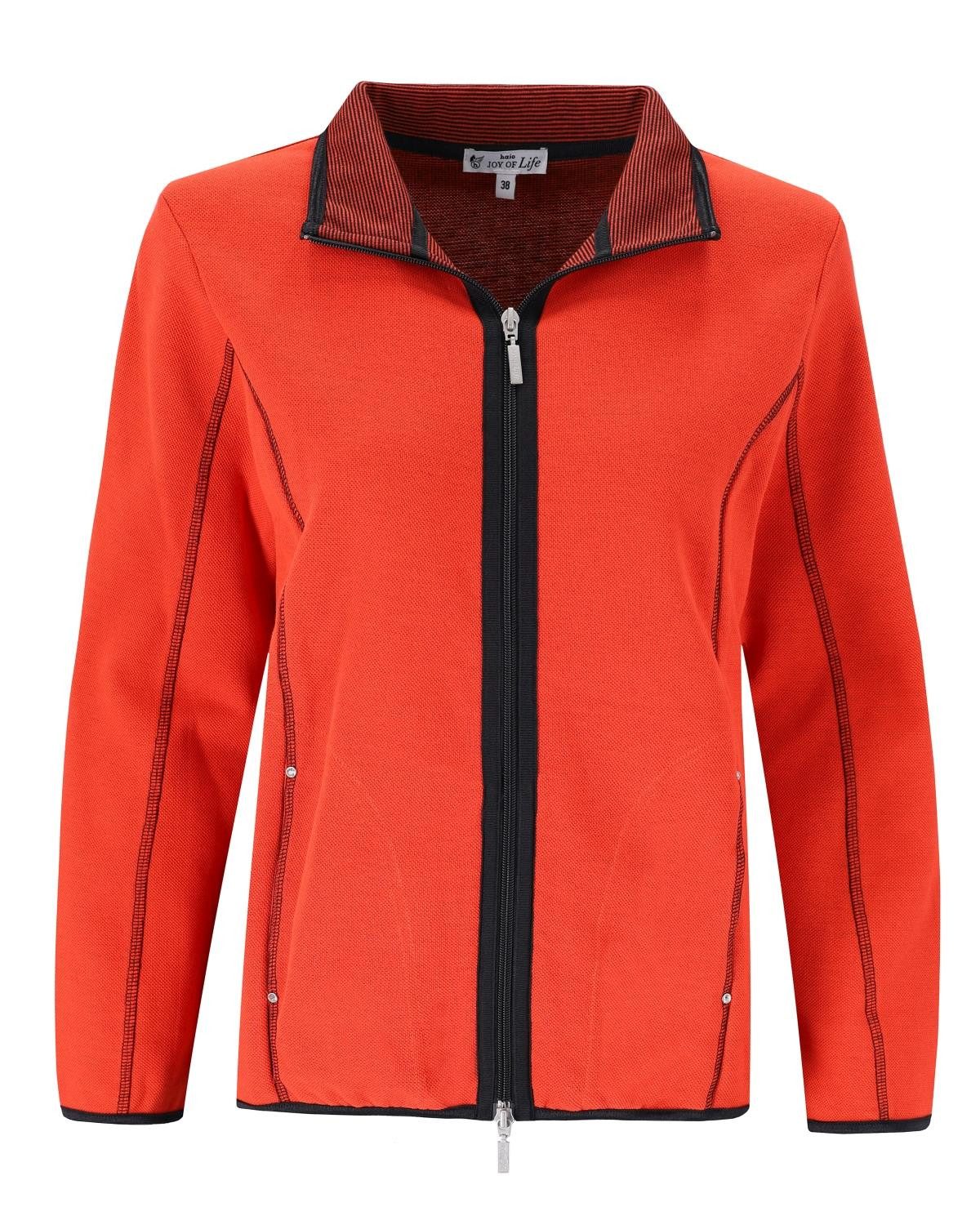 Hajo Kurzjacke Jacke Double-Face mit Stehkragen