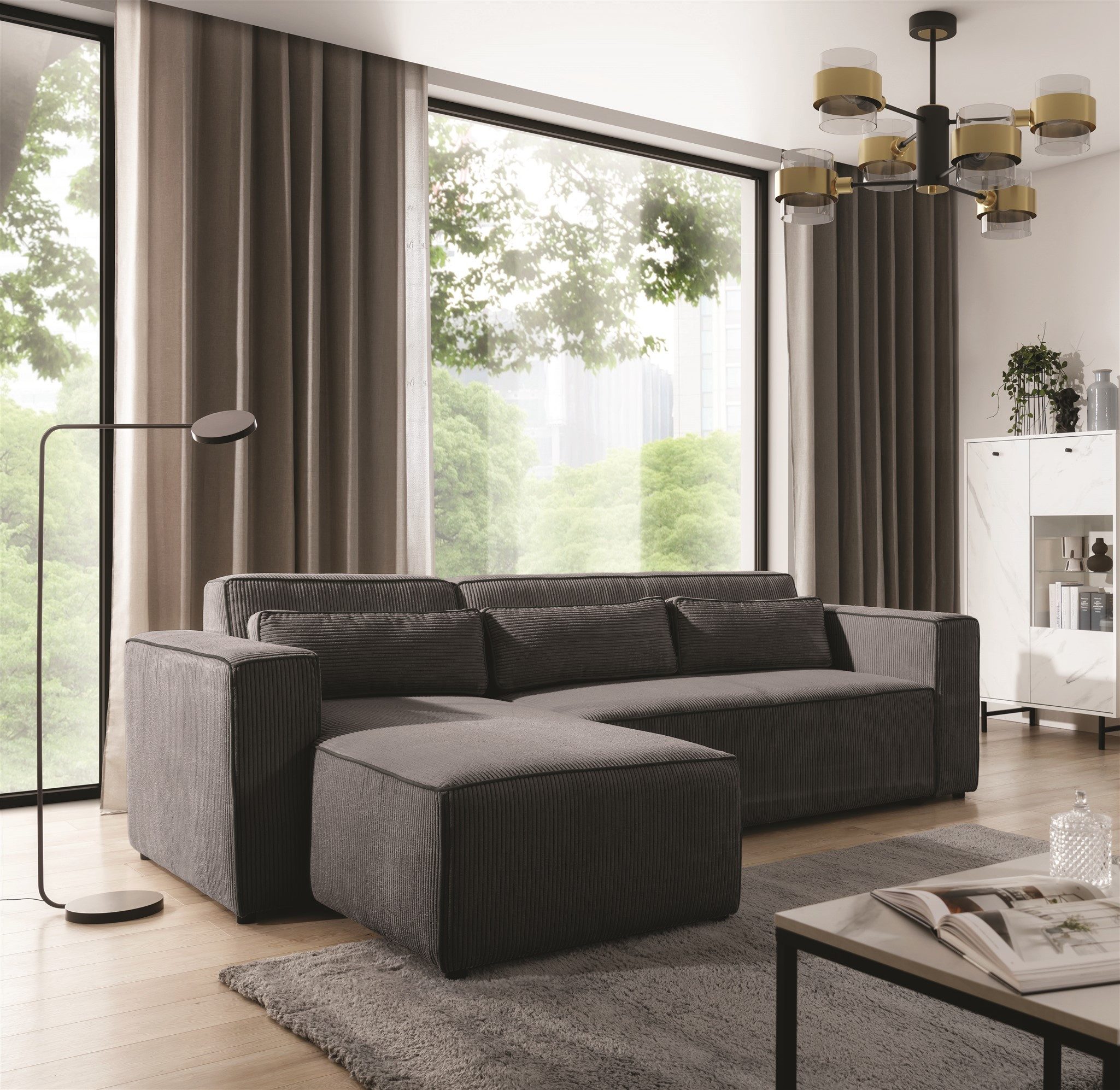 Fun Möbel Ecksofa Schlafsofa WALDO in günstig online kaufen
