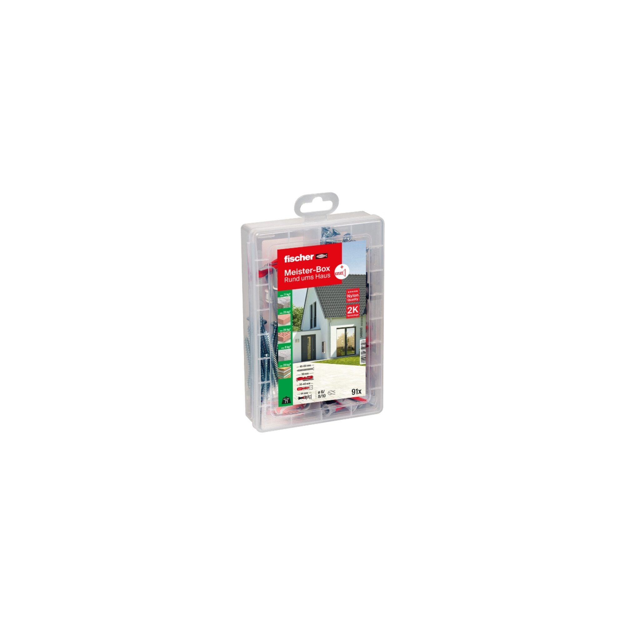 fischer Schrauben- und Dübel-Set fischer Meister-Box Rund ums Haus + Schrauben (91 Teile)