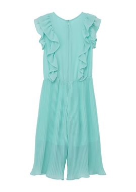 s.Oliver Overall Plissierter Jumpsuit mit Volants-Details Volants