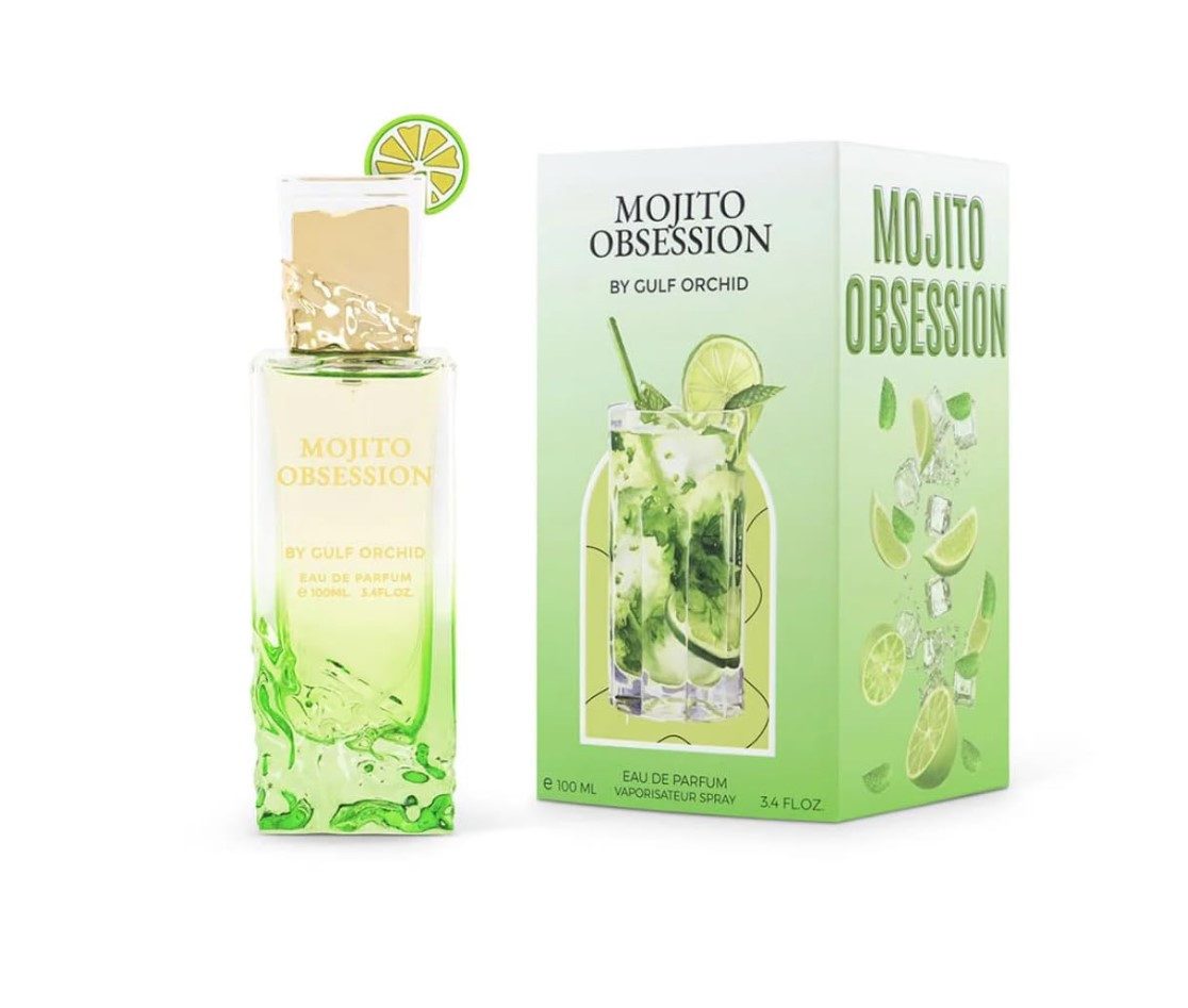 Gulf Orchid Eau de Parfum Mojito Obsession, Frischer Unisex-Zitrusduft mit würzig-warmen Noten – Neu 2025
