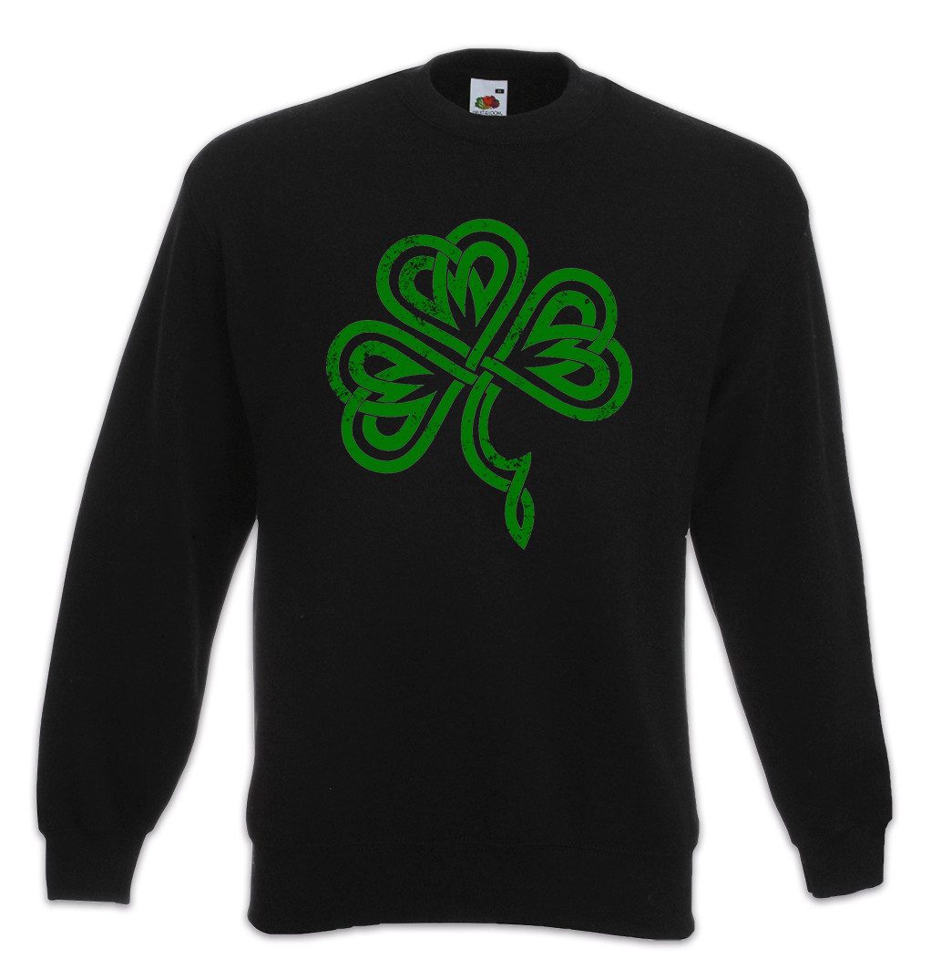 Urban Backwoods Sweatshirt Shamrock Irish Knot III Sweatshirt Cloverleaf Irland Ireland Kleeblatt (1-tlg) Kelten Knoten Runes Rune