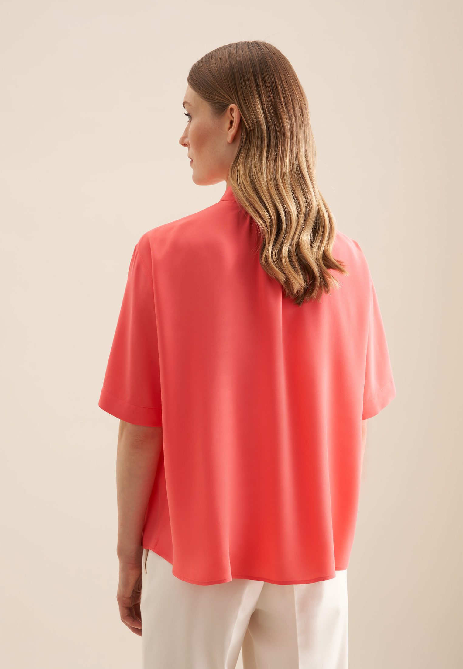 seidensticker Shirtbluse Schwarze Rose Kurzarm Rundhals günstig online kaufen