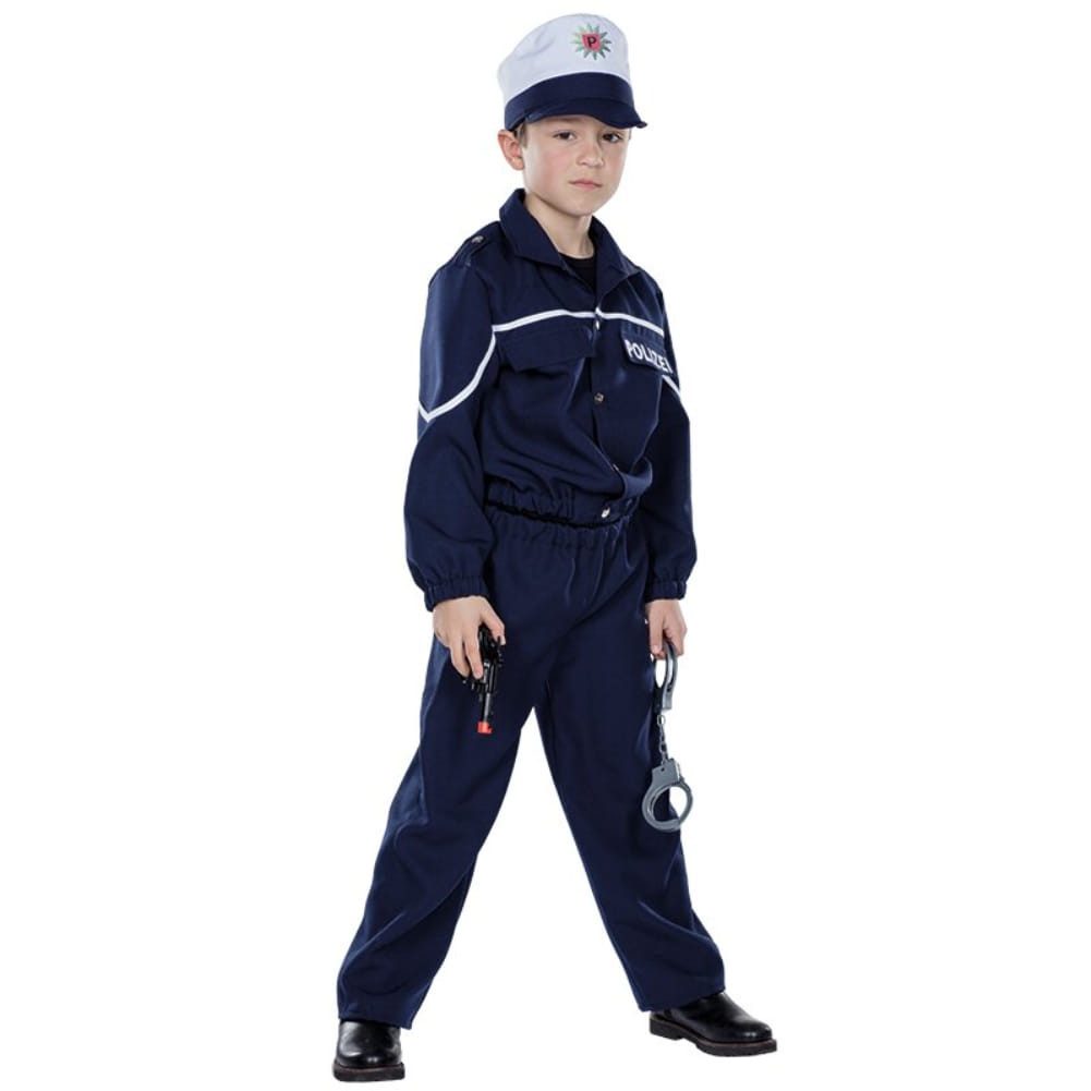 Kostüm Polizist 3-teilig blau Kinderkostüm
