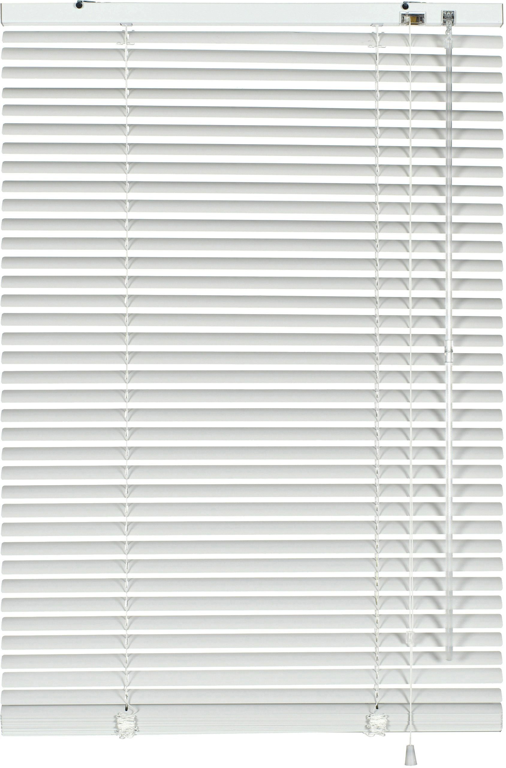 GARDINIA Jalousie Aluminium-Jalousie 25 mm, mit Bohren, freihängend, Jalousiebänder farblich passend