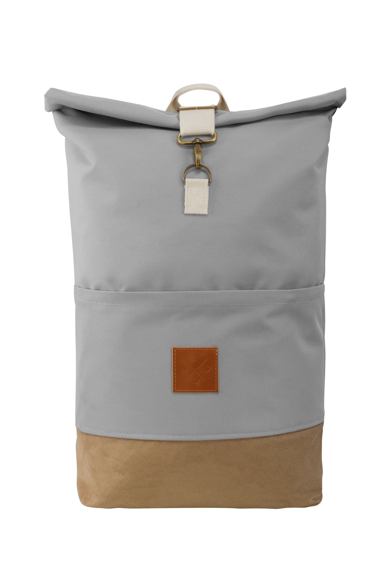 Manufaktur13 Tagesrucksack Roll-Top Backpack - Rucksack mit Rollverschluss, wasserdicht/wasserabweisend, verstellbare Gurte Canvas Wood II