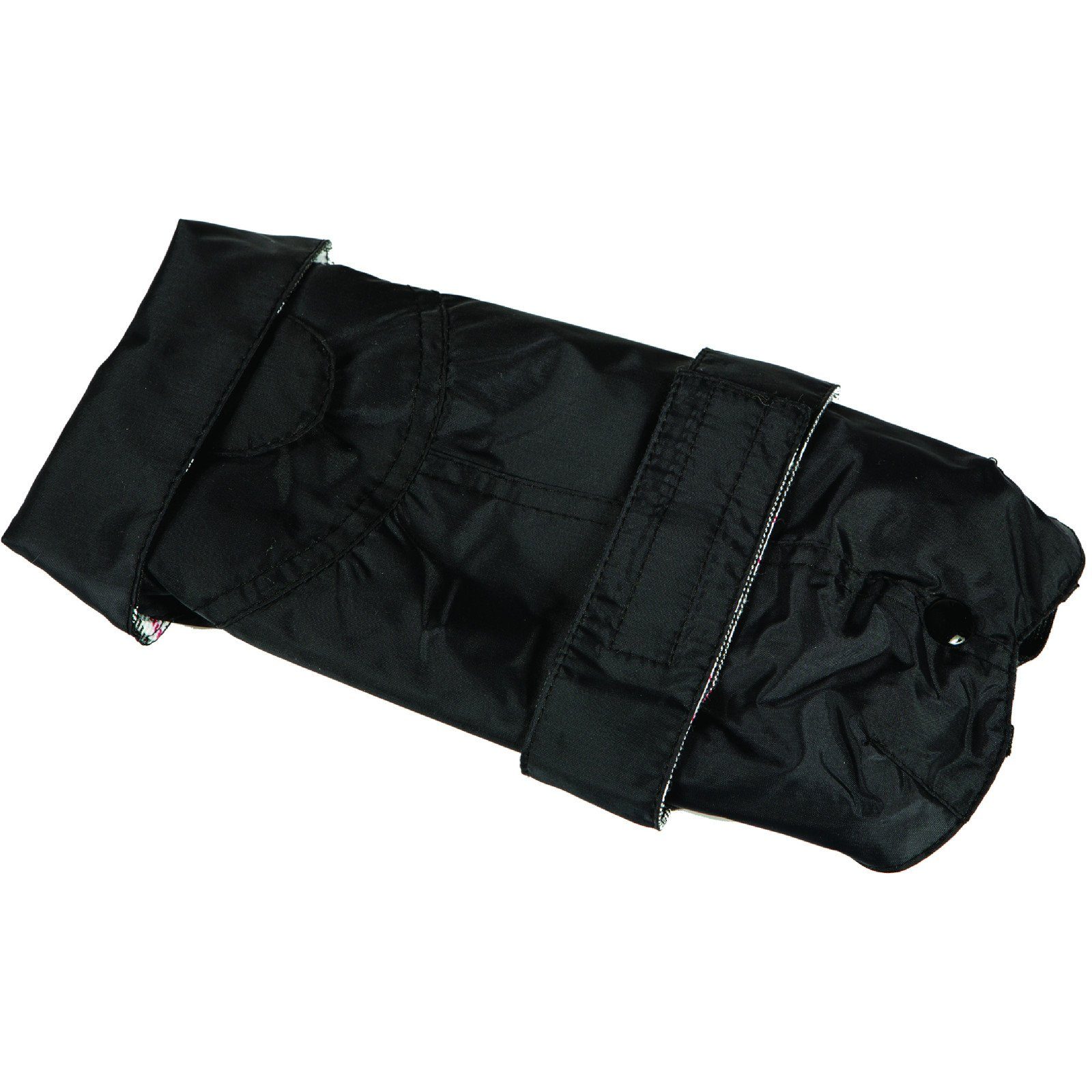 Fashion Dog Hundemantel Hundemantel mit Kunstpelz-Futter, Schwarz