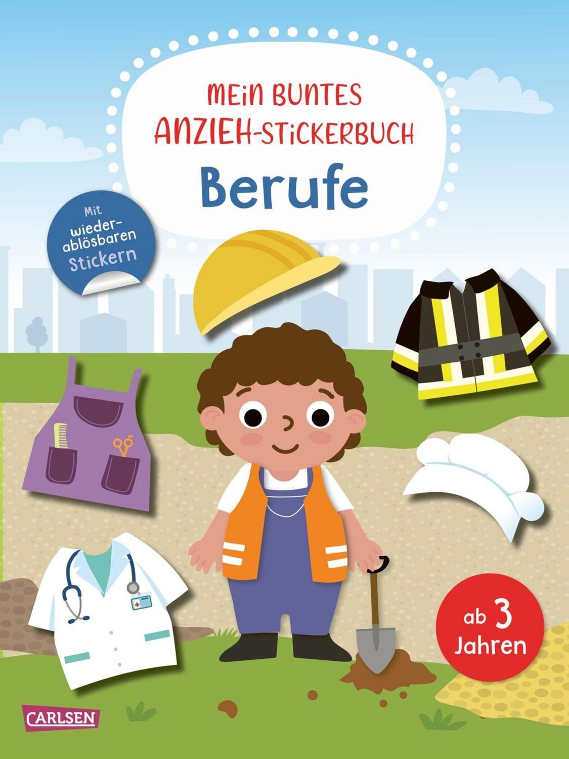 Mein buntes Anzieh-Stickerbuch: Berufe / diverse