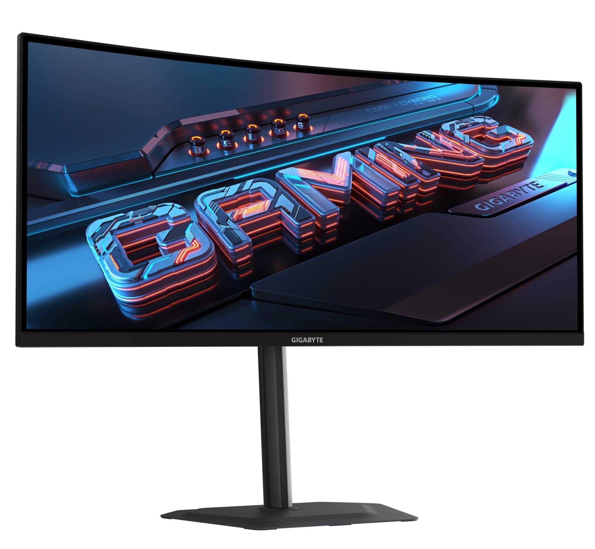 Gigabyte G34WQC2 Curved-Gaming-Monitor (86,4 cm/34 ", 3440 x 1440 px, WQHD, 1 ms Reaktionszeit, 200 Hz, VA LED, neig-,schwenk-, höhenverstellbar)