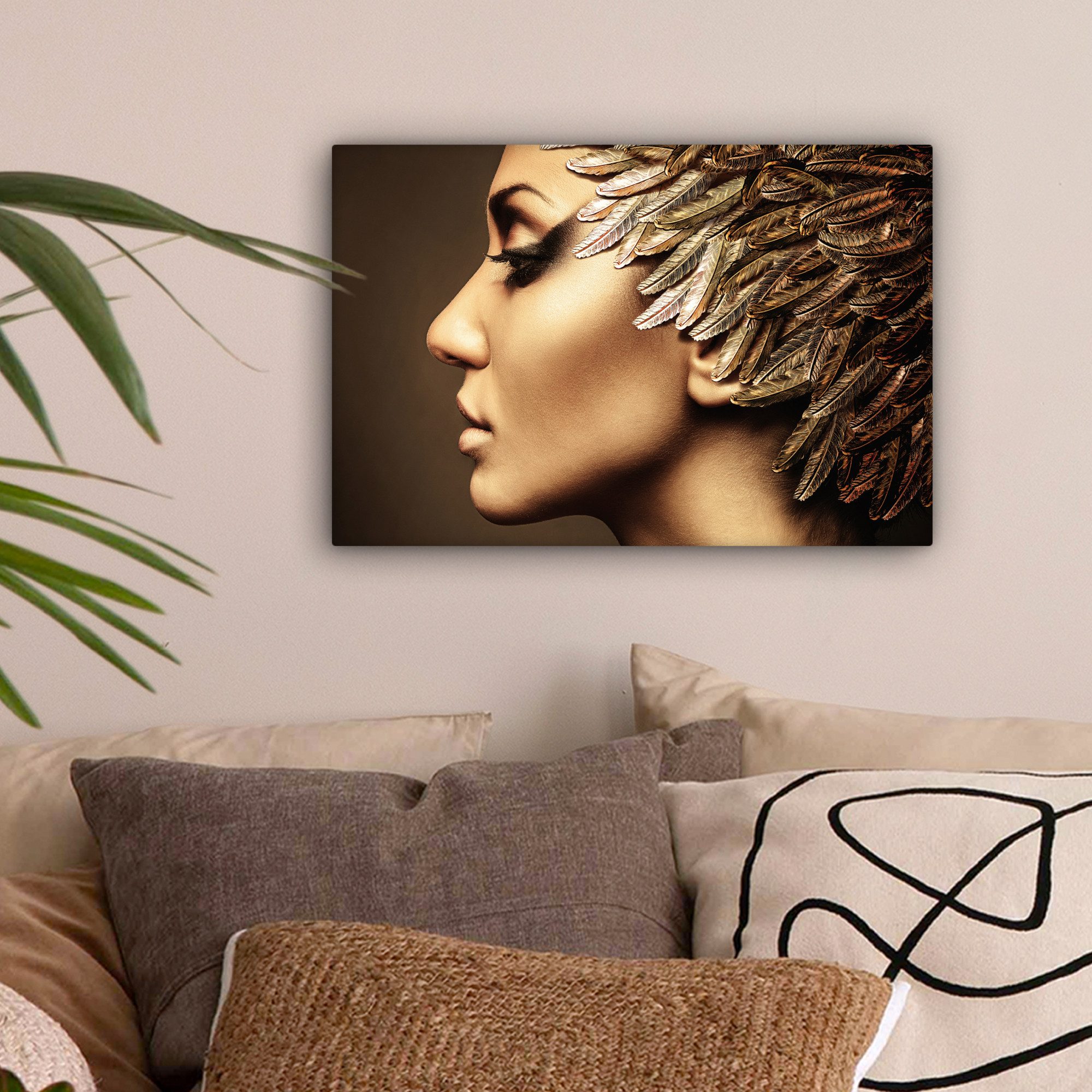 OneMillionCanvasses® Leinwandbild Frau - Abstrakt - günstig online kaufen