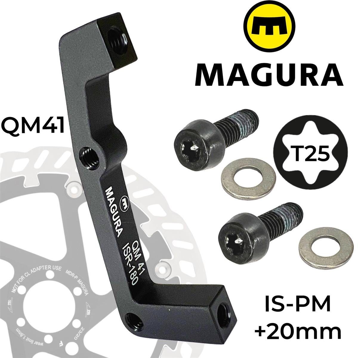 180-R Magura oder Adapter Bremsscheiben IS Scheibenbremse Magura 200 QM41 VR