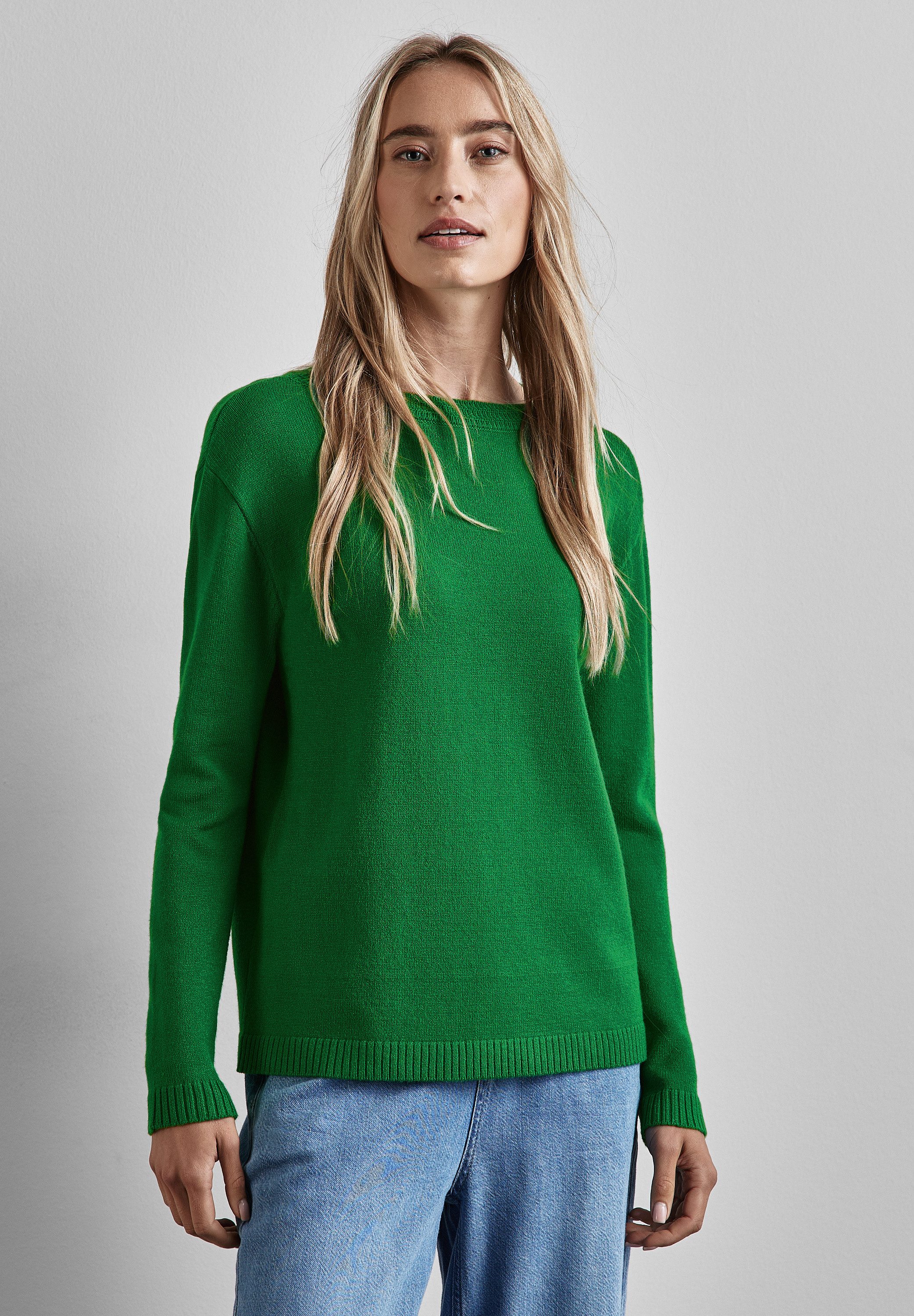 STREET ONE Strickpullover, mit U-Boot-Ausschnitt günstig online kaufen
