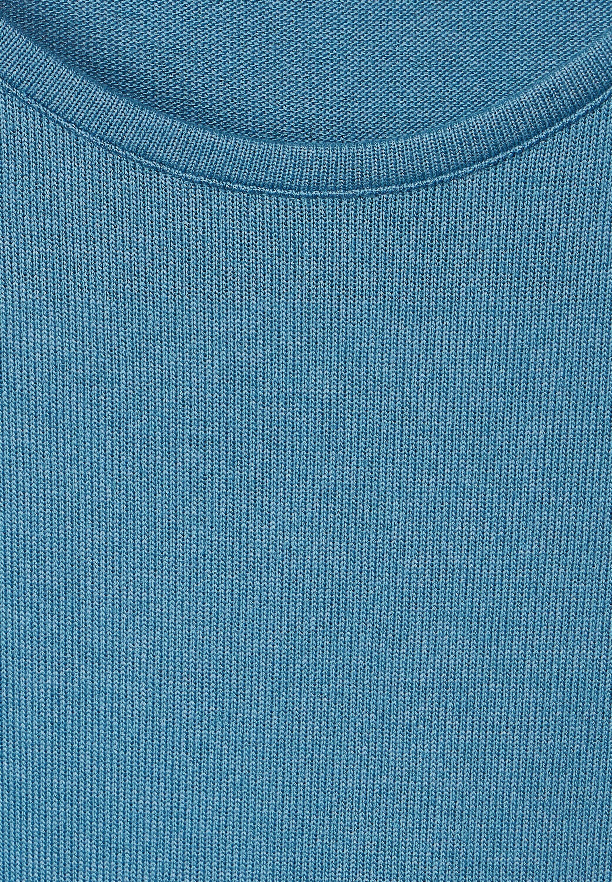 adriatic 3/4-Arm-Shirt Cecil Materialmix blue softem aus