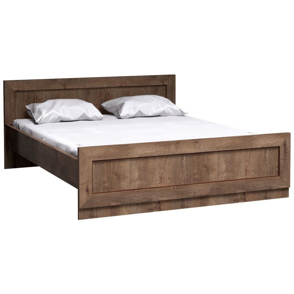 Lomadox Bett TEORA-161, in Lefkas Eiche 160x200 cm Liegefläche 170x80x206,5 cm