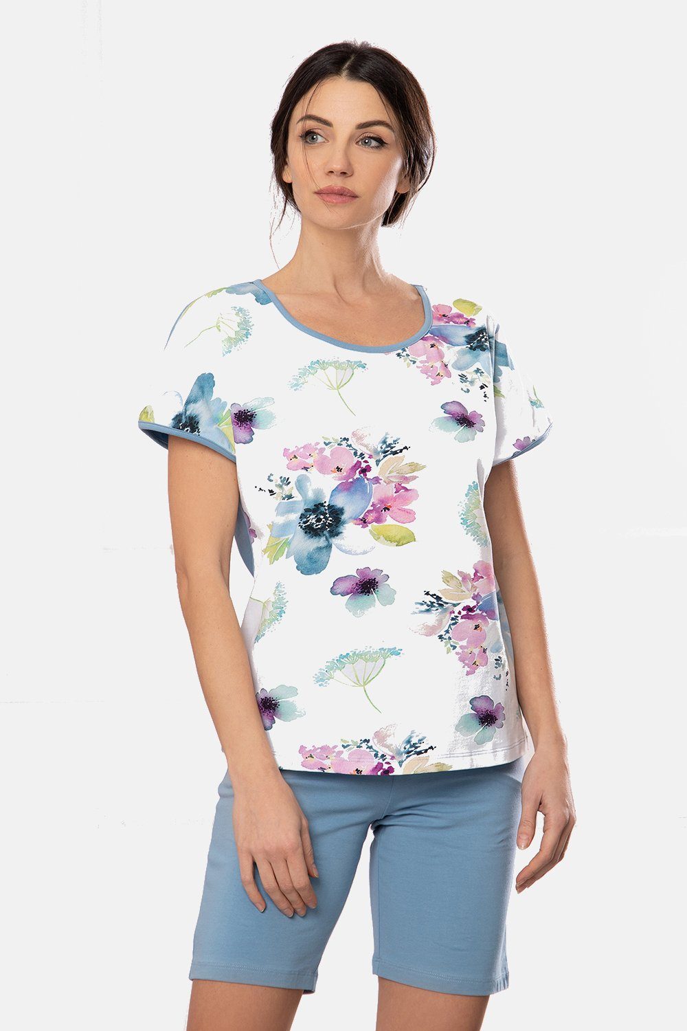 Evoni Pyjama Set Schlafanzug kurz günstig online kaufen