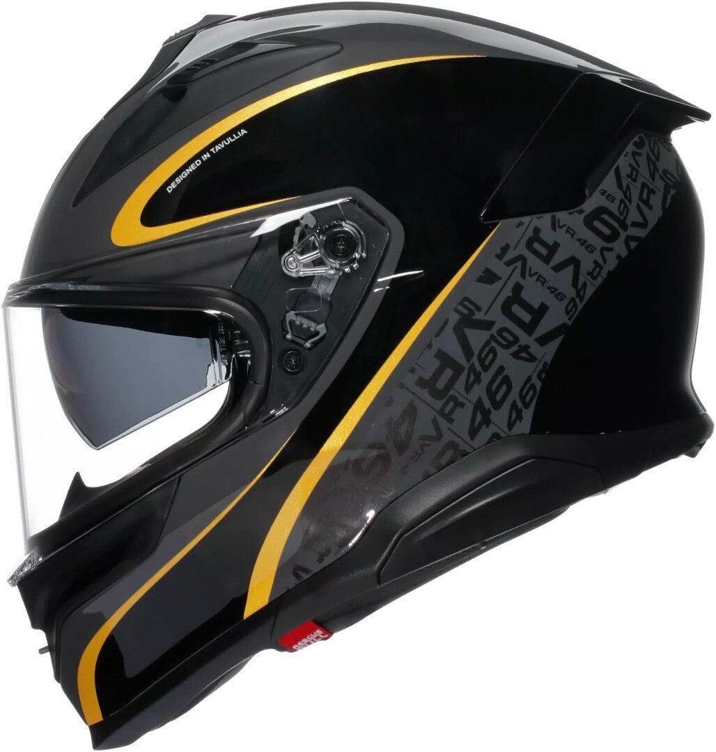 AGV Motorradhelm K7 Flow 46 Helm, vorbereitet für Kommunikationssystem,integriertes Sonnenvisier