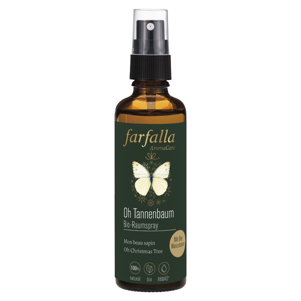 Farfalla Essentials AG Raumduft Oh Tannenbaum Bio-Raumspray, Braun, 75 ml