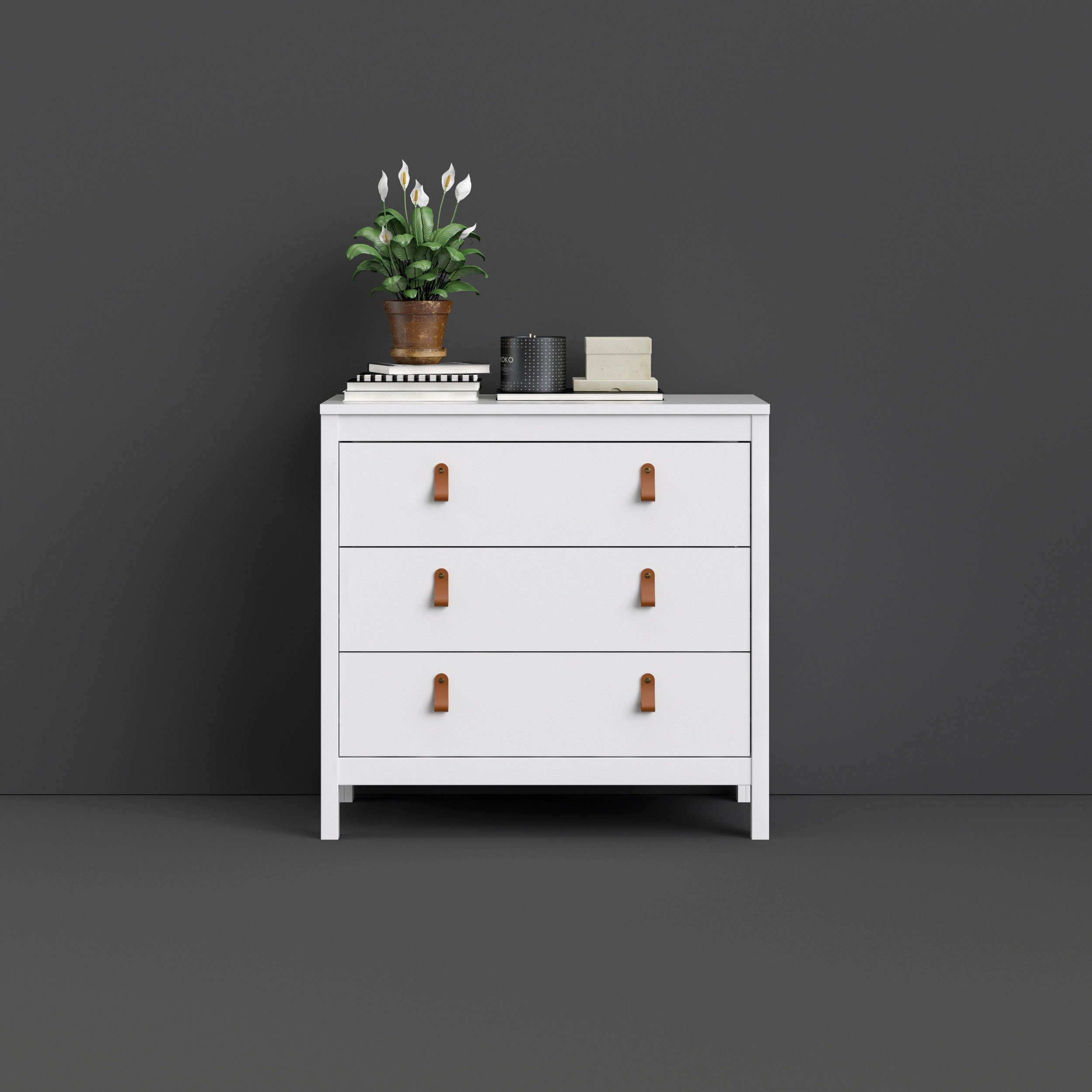 Home affaire Kommode Madrid, Aufbewahrung, Schubladenschrank, Stauraum, mit 3 Schubladen, Breite 82,3 cm