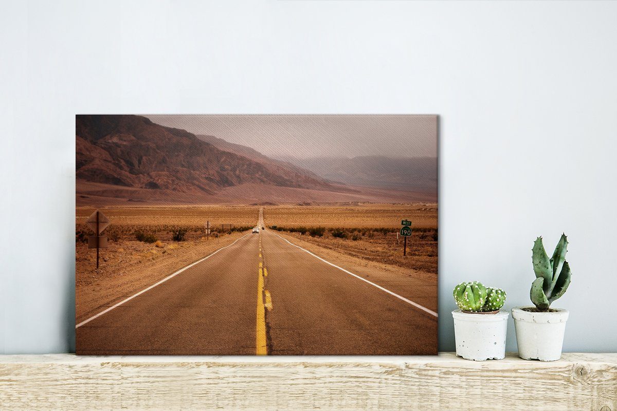 Wandbild National Leinwandbild Park, (1 Death Valley OneMillionCanvasses® 30x20 Route im 190 St), cm Wanddeko, Leinwandbilder, Aufhängefertig,