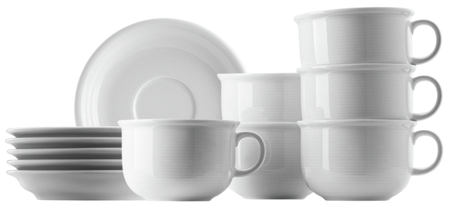Thomas Porzellan Geschirr-Set Trend Weiss Espressotasse 2tlg. Set6, Porzellan