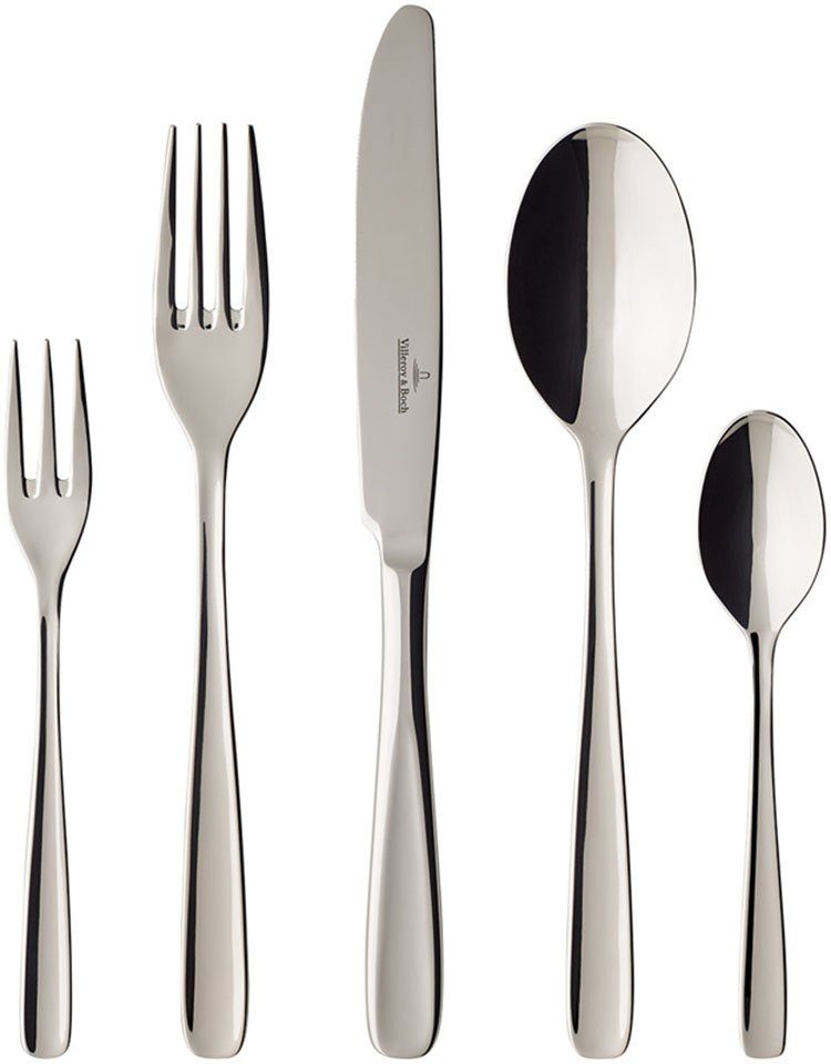 Villeroy & Boch Besteck-Set Liam (30-tlg), 6 Personen, Edelstahl, spülmaschinenfest